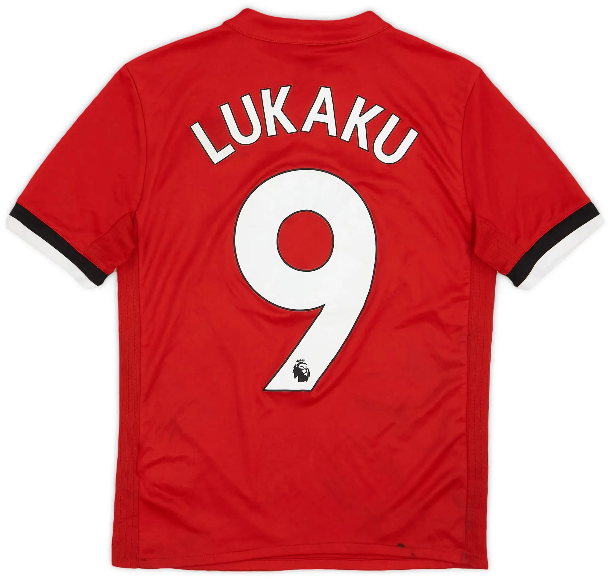 adidas 2017-18 Manchester United Home Shirt Lukaku #9 - 7/10 - (M.Boys)