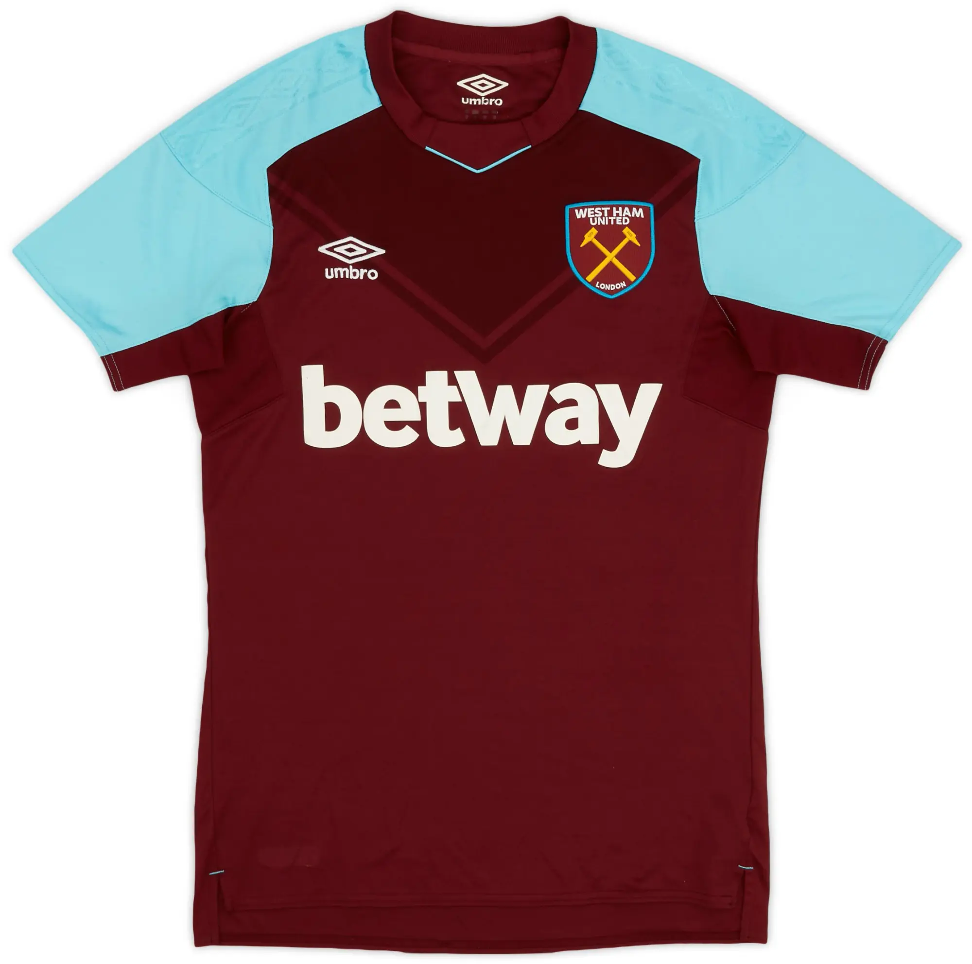 Umbro 2017-18 West Ham Home Shirt - 6/10 - (S)