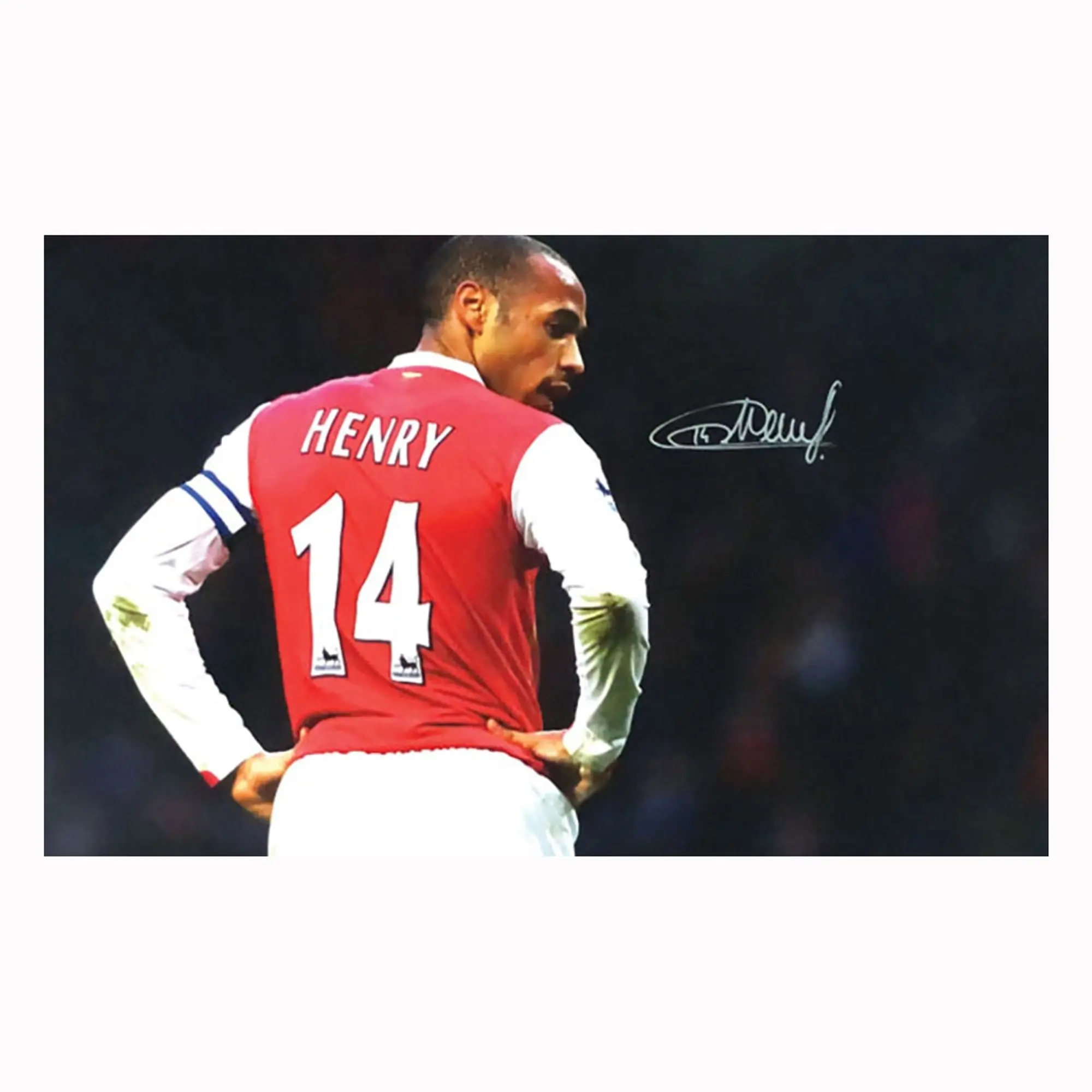 Champion Thierry Henry signed Arsenal 20x 30 photo