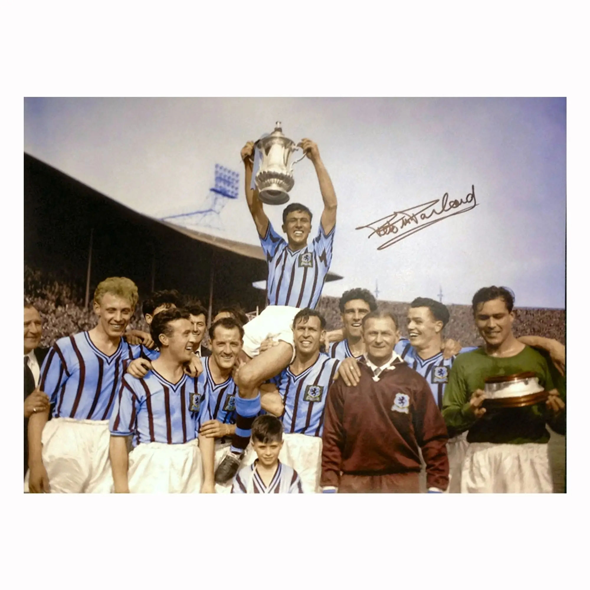 Peter McParland signed photo.