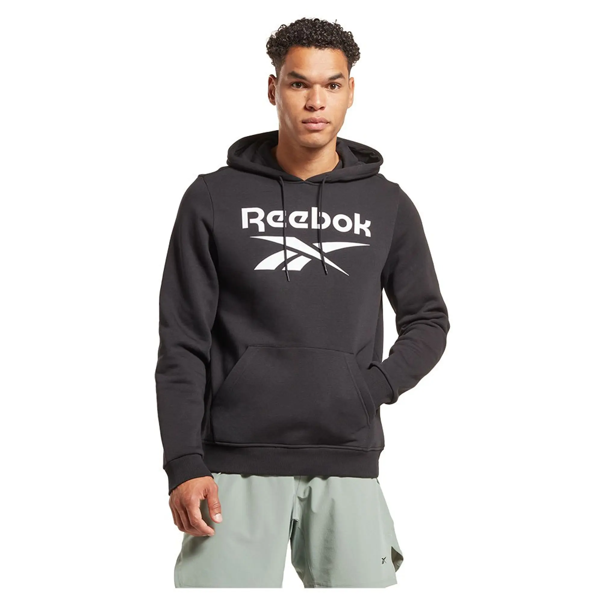 Reebok Identity Fleece Stacked Logo Pullover Sweatshirt