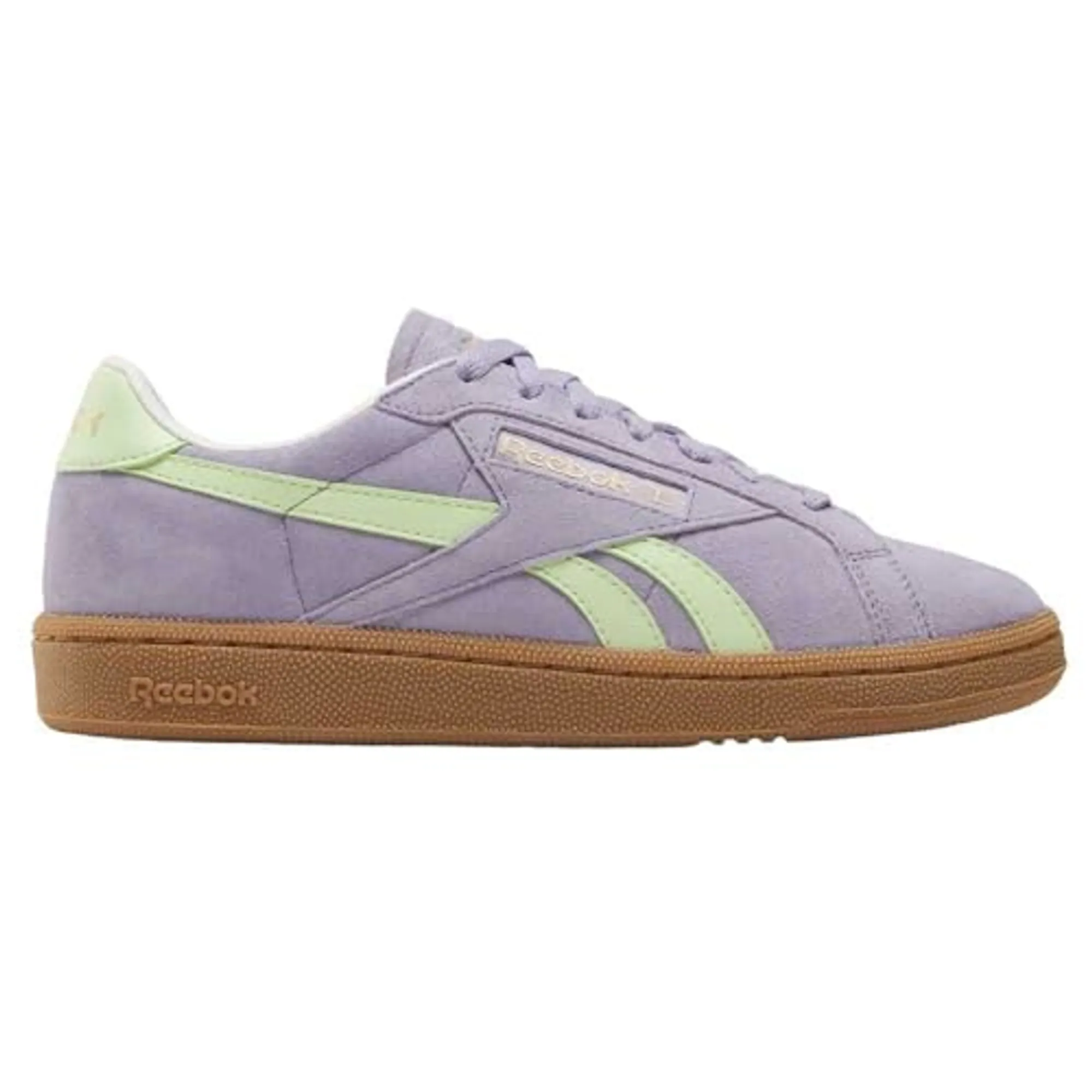 Reebok Women's Club C Grounds Trainers - Dusk Purple/Astro Lime/Gum -  Size: UK 8