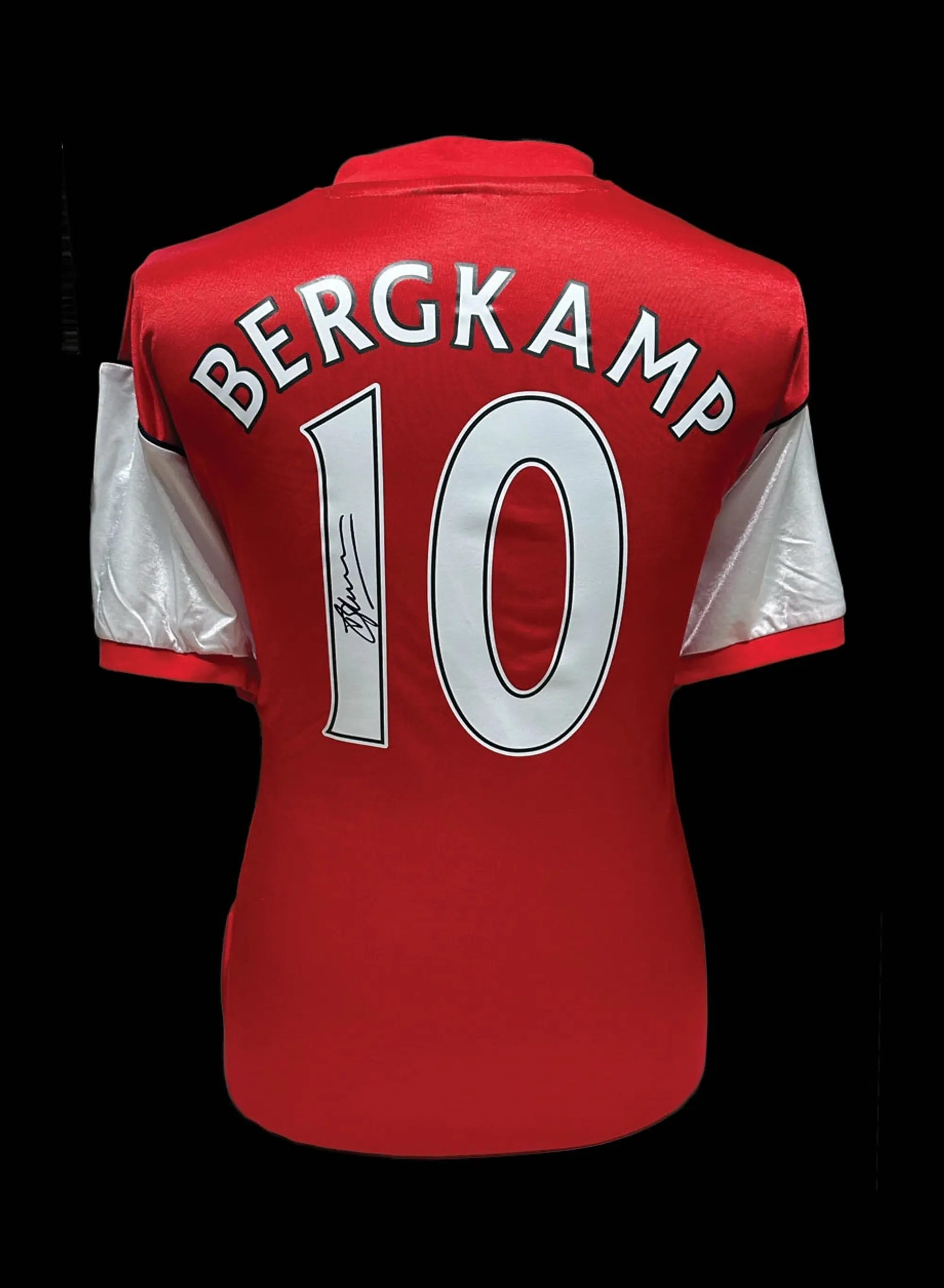 Champion Dennis Bergkamp signed Arsenal shirt