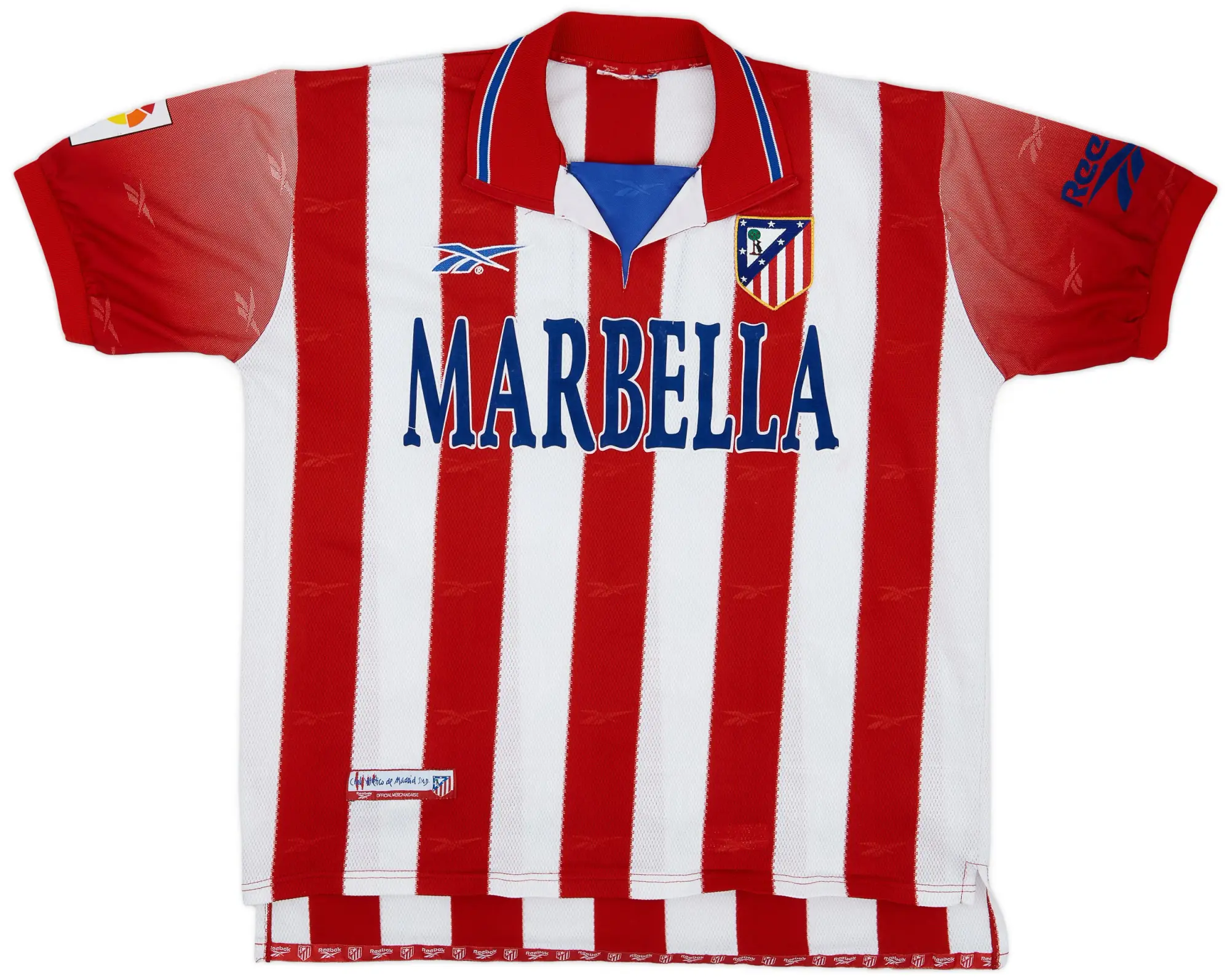 Reebok 1998-99 Atletico Madrid Home Shirt - 6/10 - (XL)