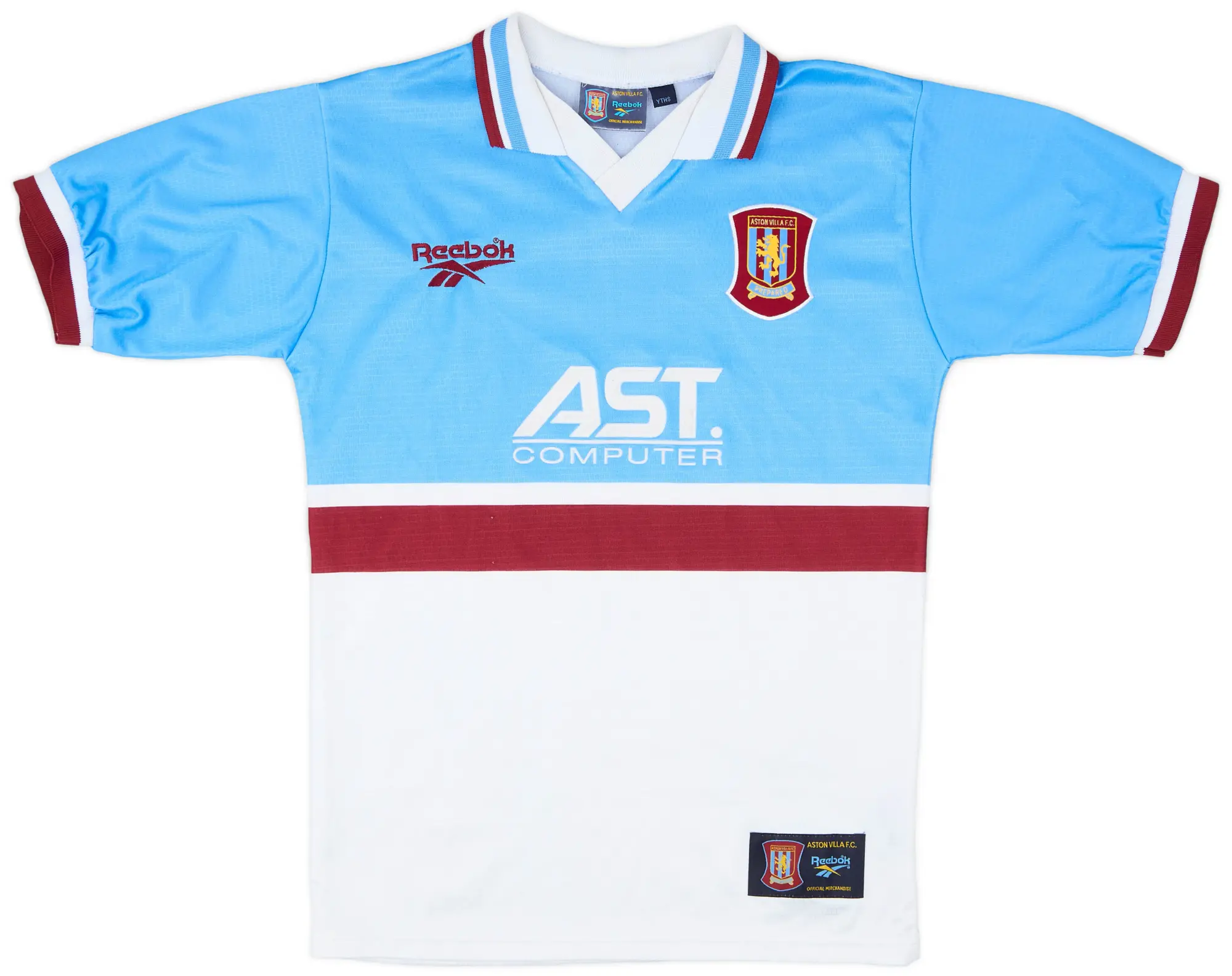 Reebok 1997-98 Aston Villa Away Shirt - 8/10 - (Y)