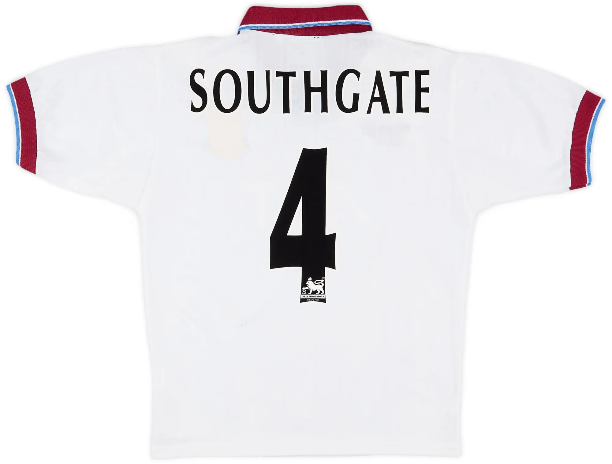 Reebok 1996-98 Aston Villa Away Shirt Southgate #6 - 8/10 - (S)