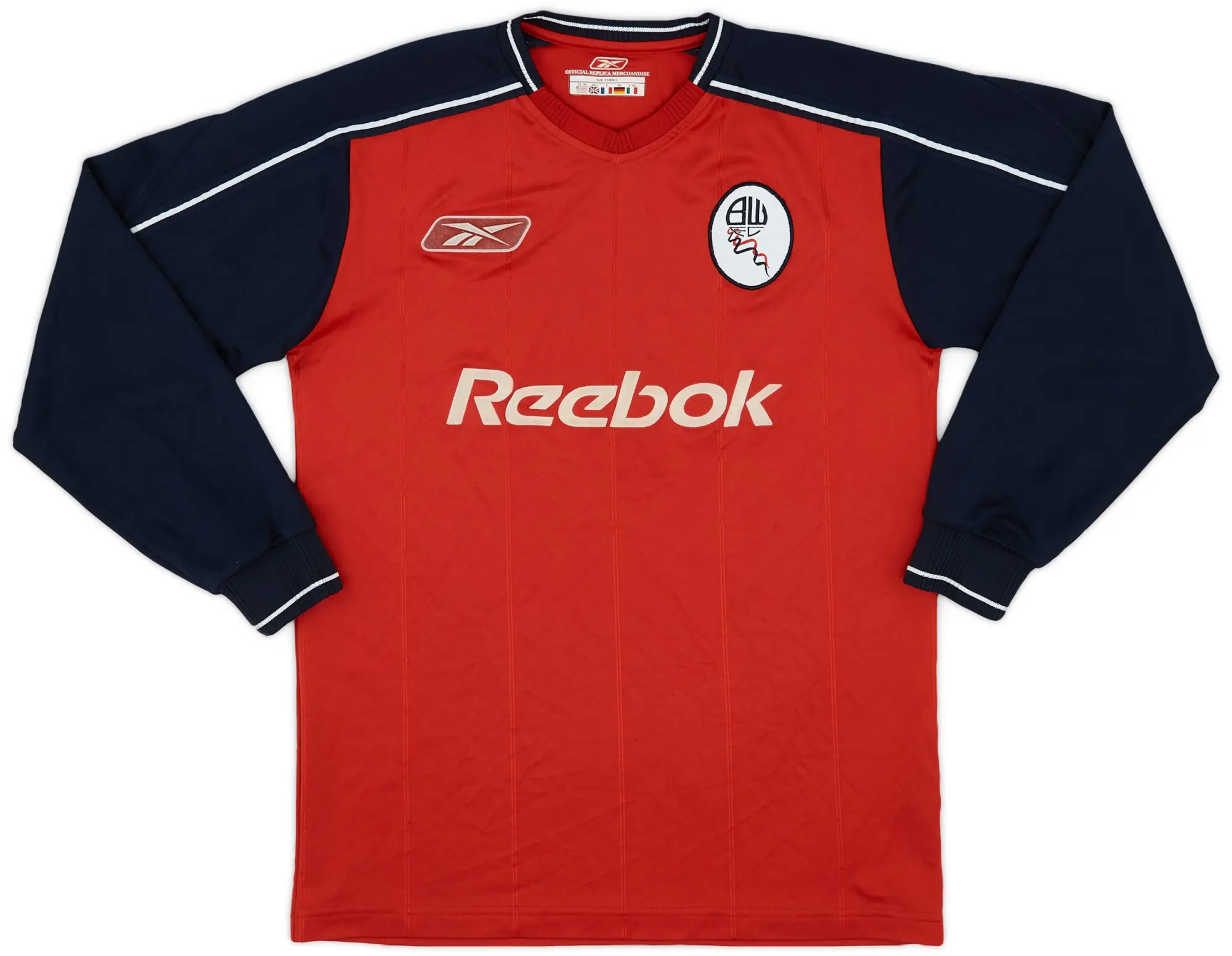 Reebok 2003-05 Bolton Away L/S Shirt - 7/10 - (XS)