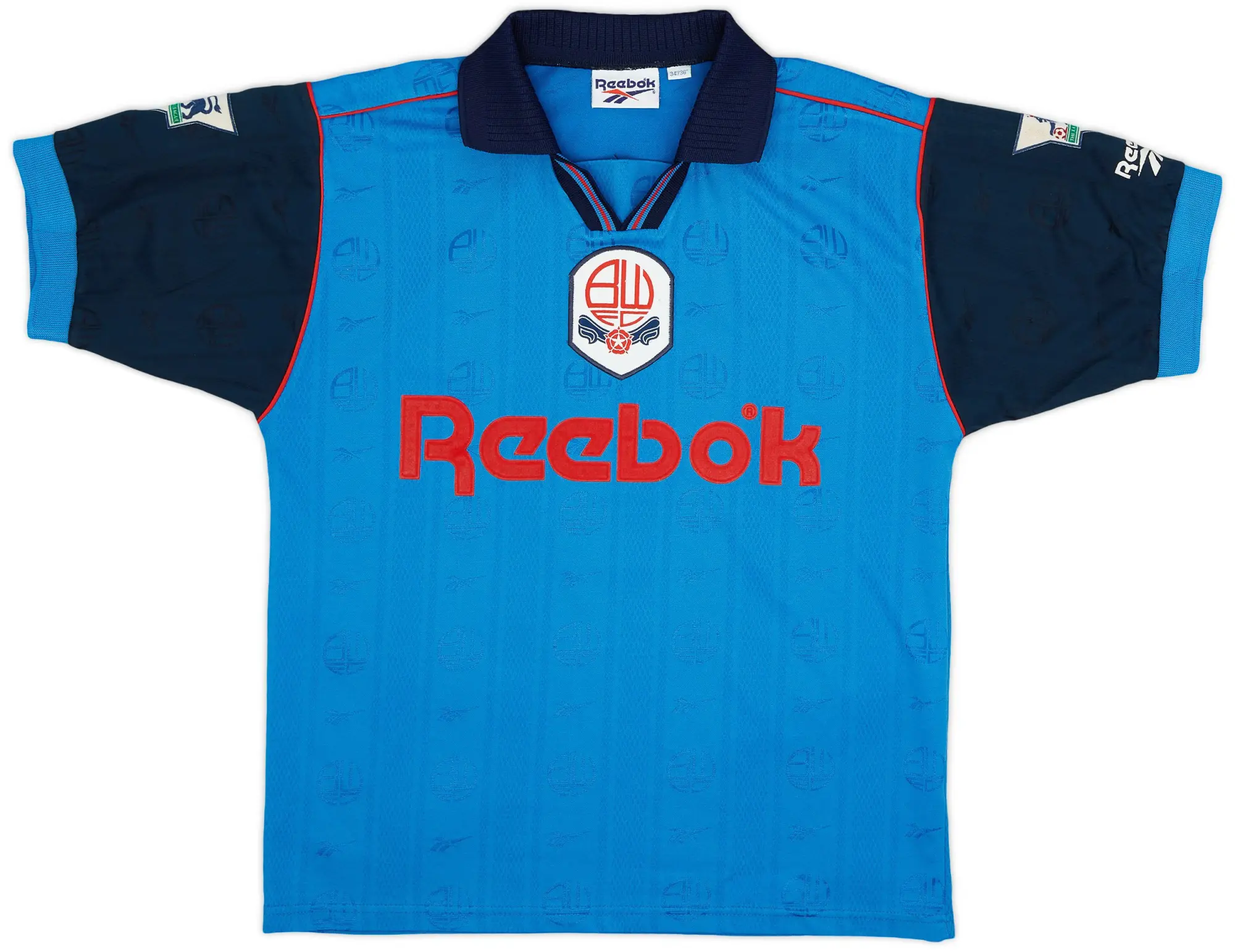 Reebok 1995-97 Bolton Away Shirt #9 - 9/10 - (S)