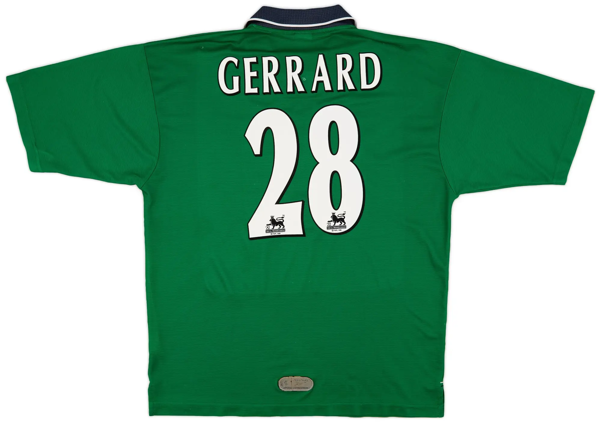Reebok 1999-00 Liverpool Away Shirt Gerrard #28 - 6/10 - (L)