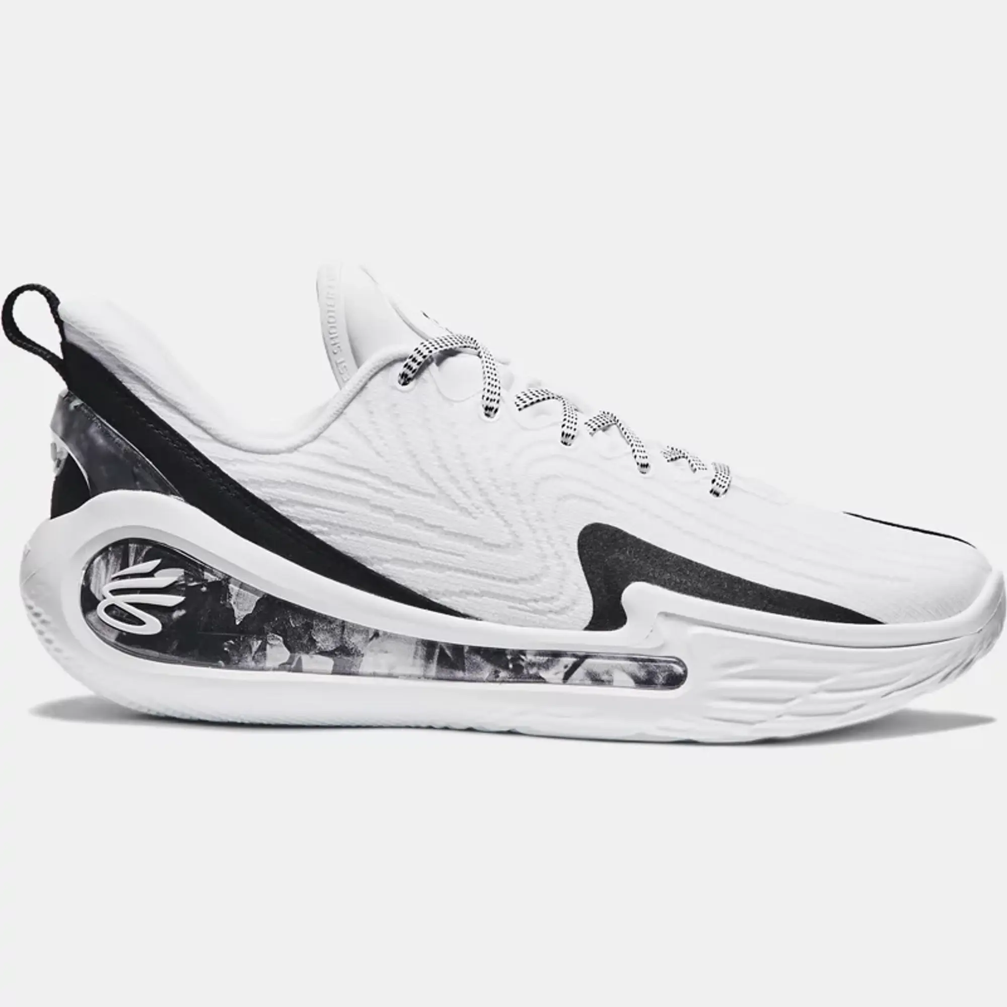 Under Armour Unisex Curry 12 'Shooting Star' Basketball Shoes White / Black / Black 8