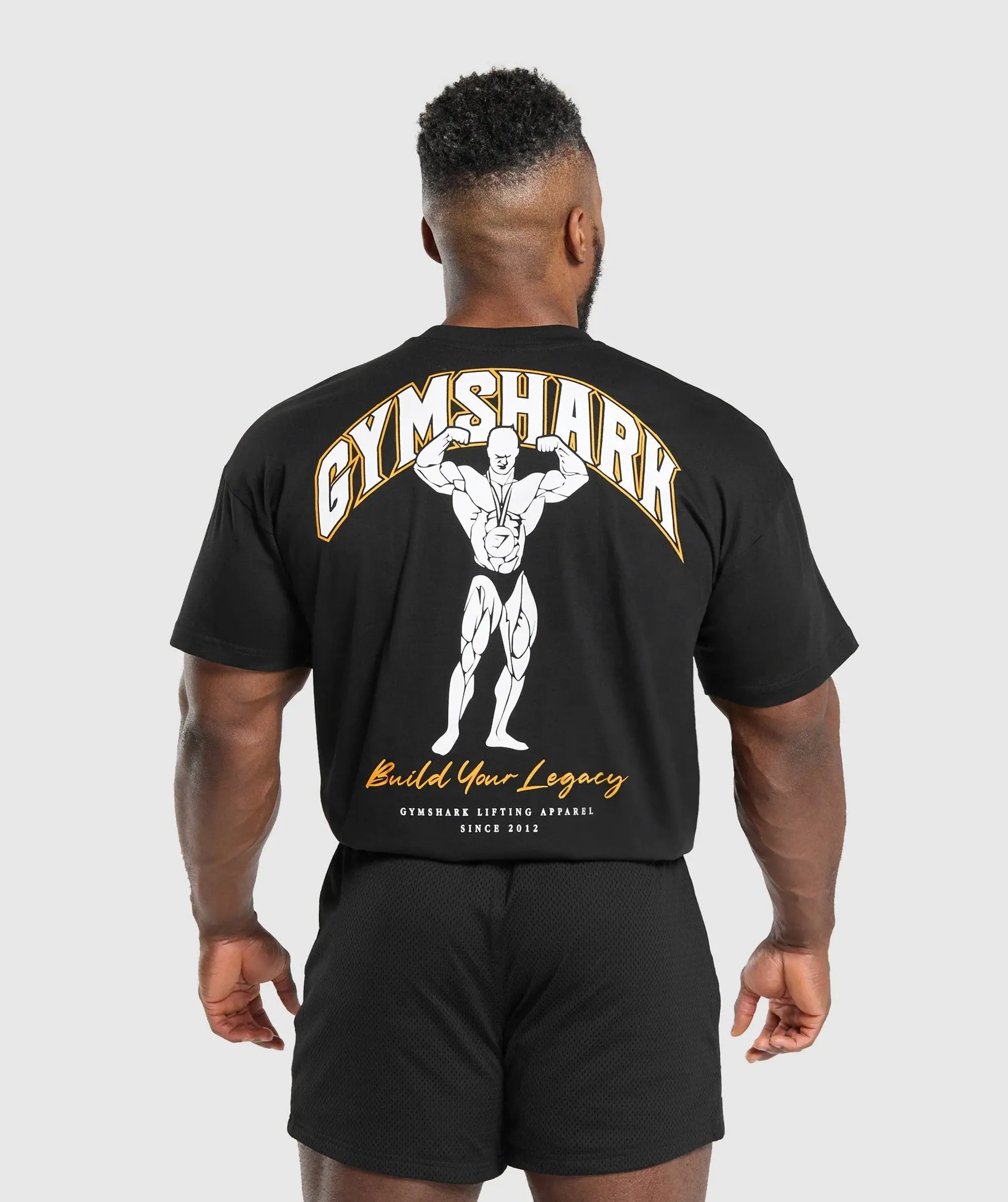 Gymshark Build Your Legacy Graphic T-Shirt - Black