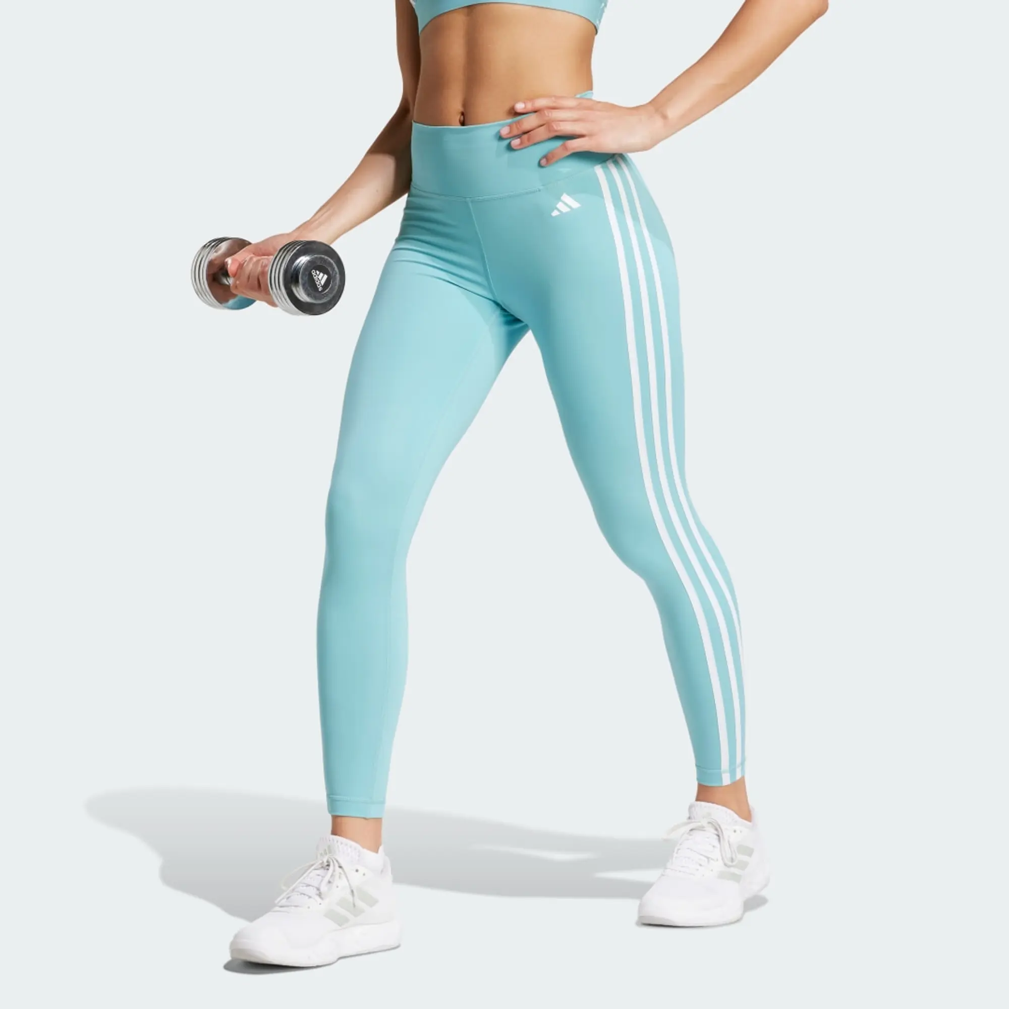 Adidas Train Essentials 3 Stripes High Waisted 7/8 Leggings