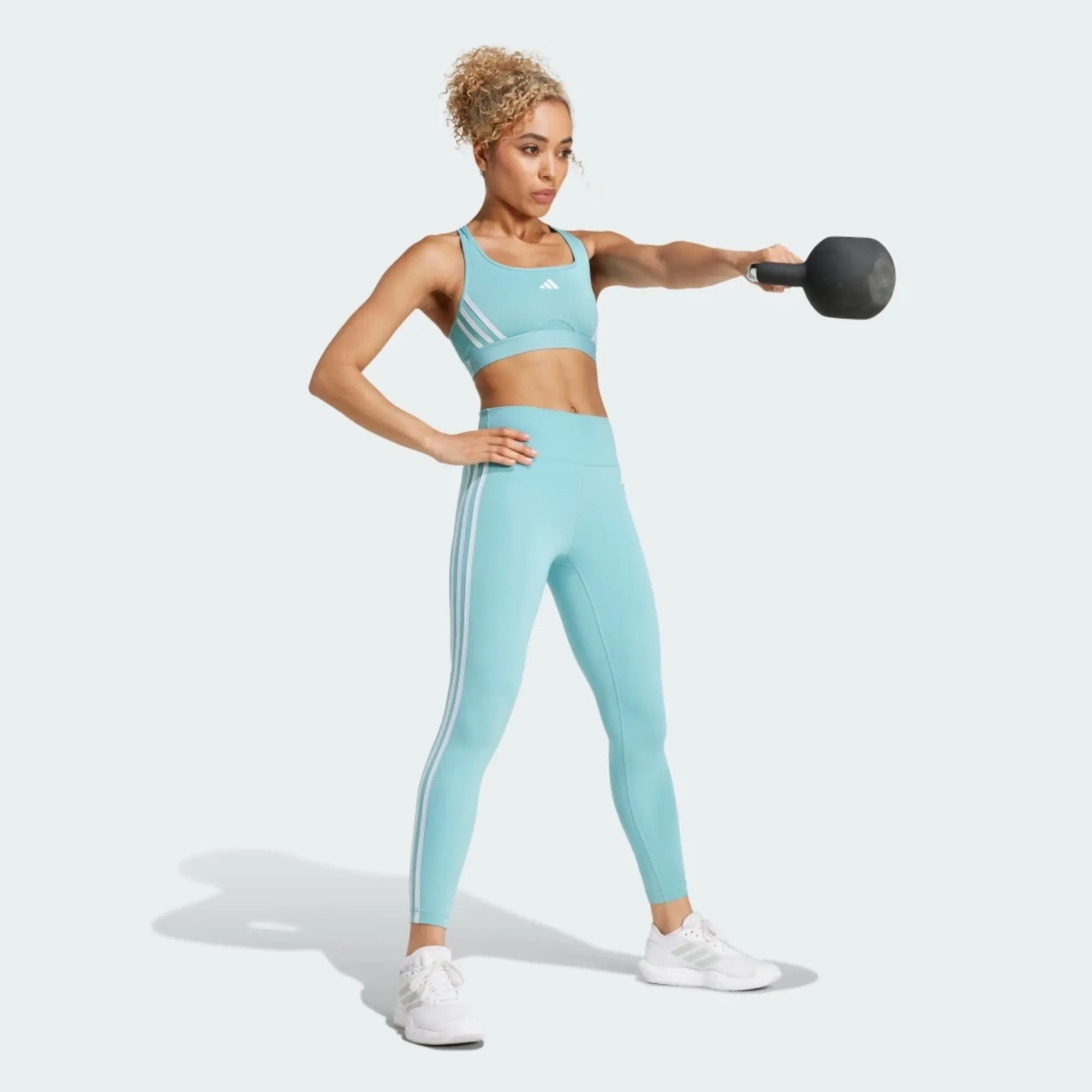Adidas Train Essentials 3 Stripes High Waisted 7/8 Leggings