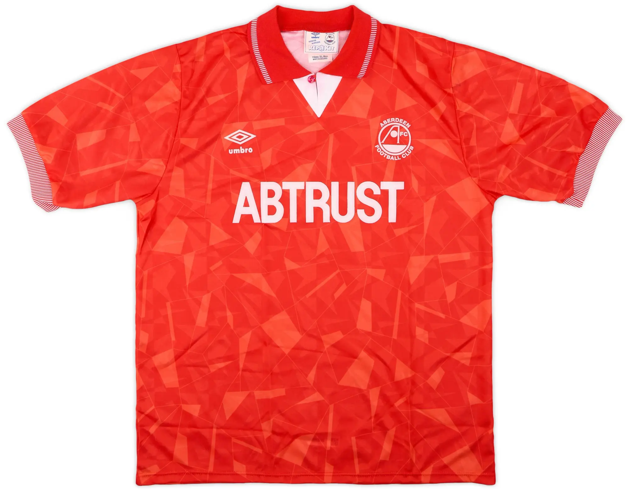 Umbro 1990-91 Aberdeen Home Shirt - 7/10 - (XL)