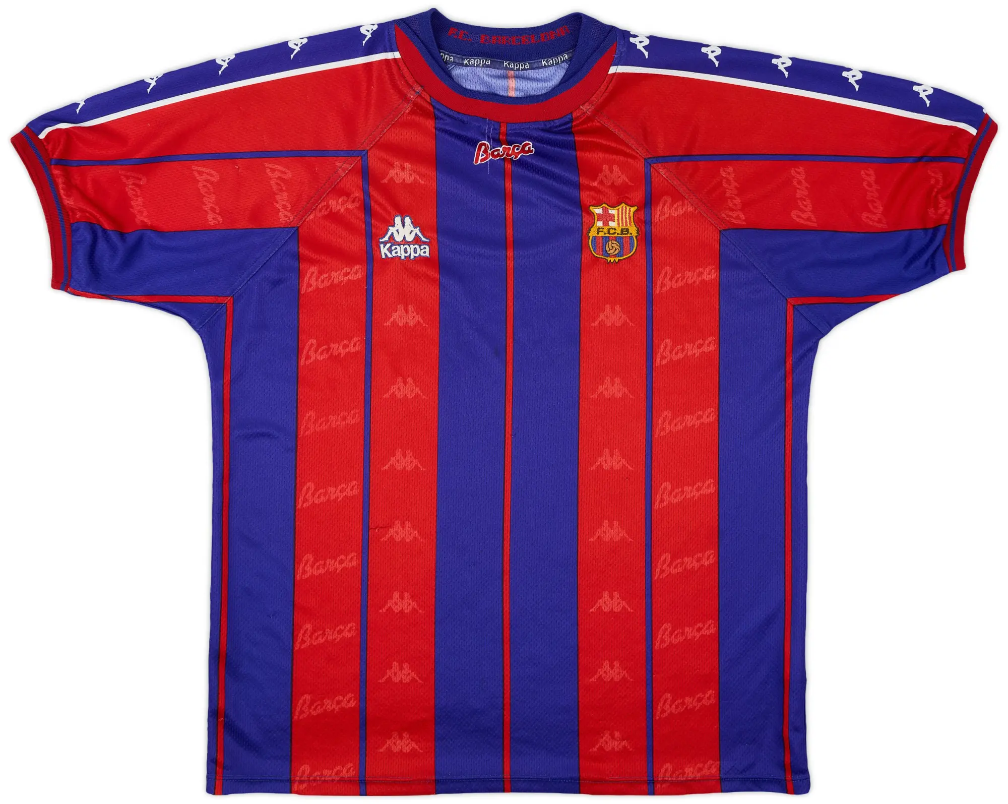 Kappa 1997-98 Barcelona Home Shirt - 6/10 - (XL)