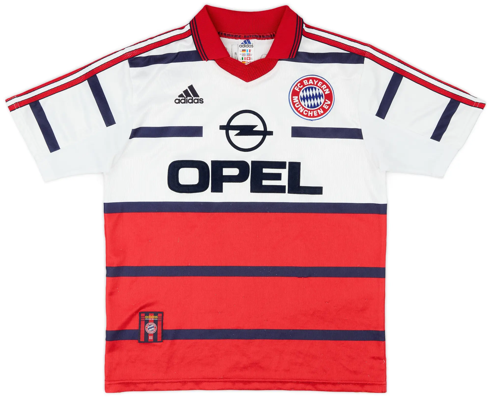 adidas 1998-00 Bayern Munich Away Shirt - 9/10 - (XL.Boys)