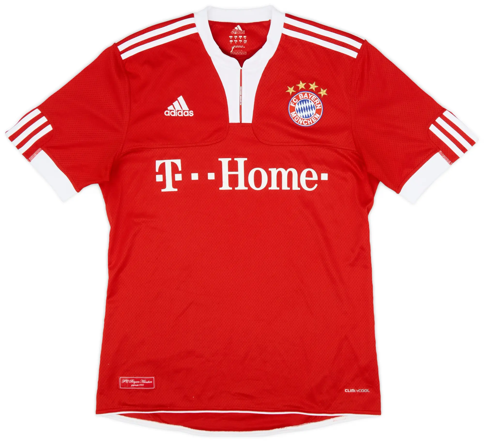 adidas 2009-10 Bayern Munich Home Shirt - 7/10 - (M)
