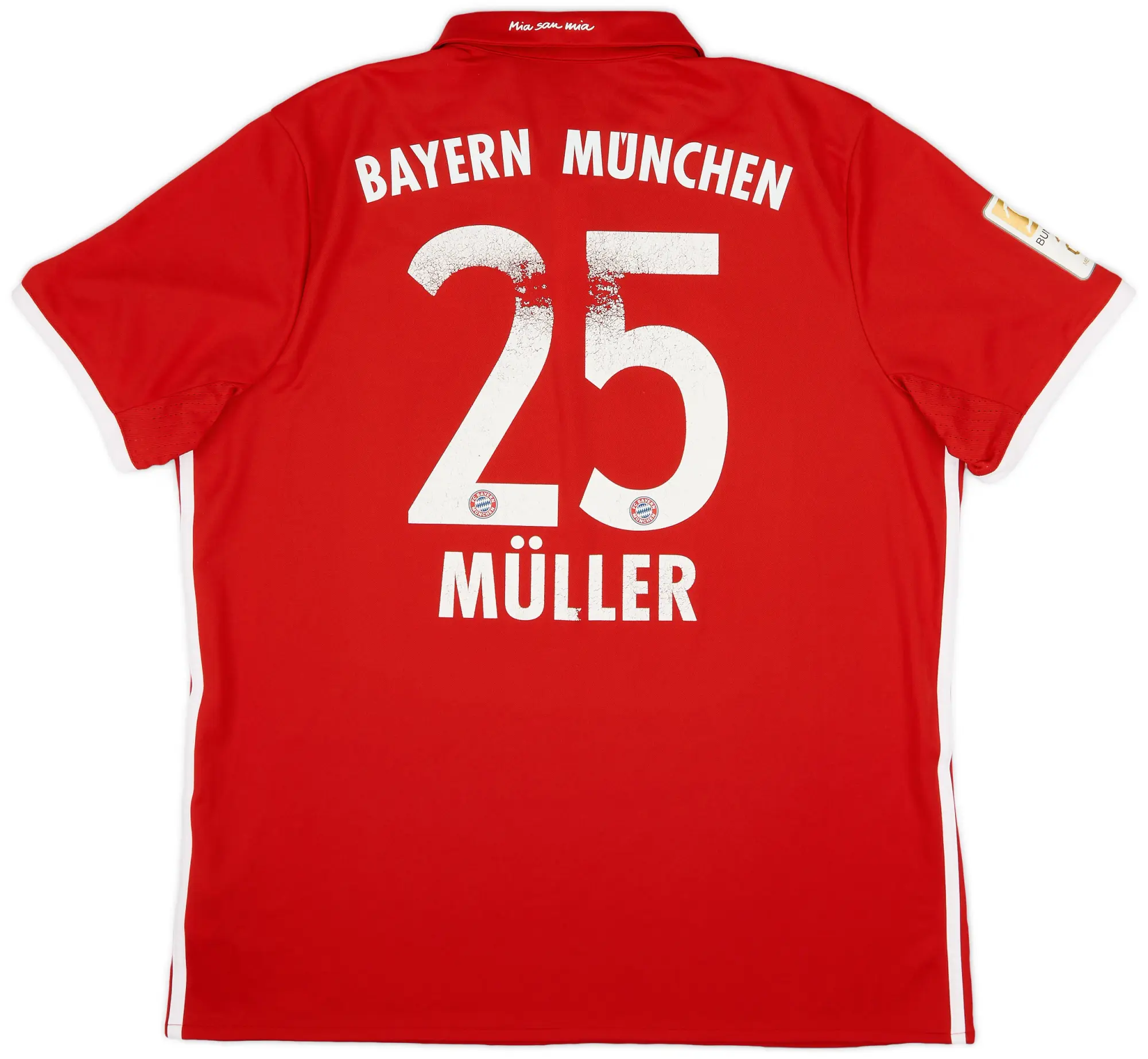 adidas 2016-17 Bayern Munich Home Shirt Muller #25 - 5/10 - (XL)