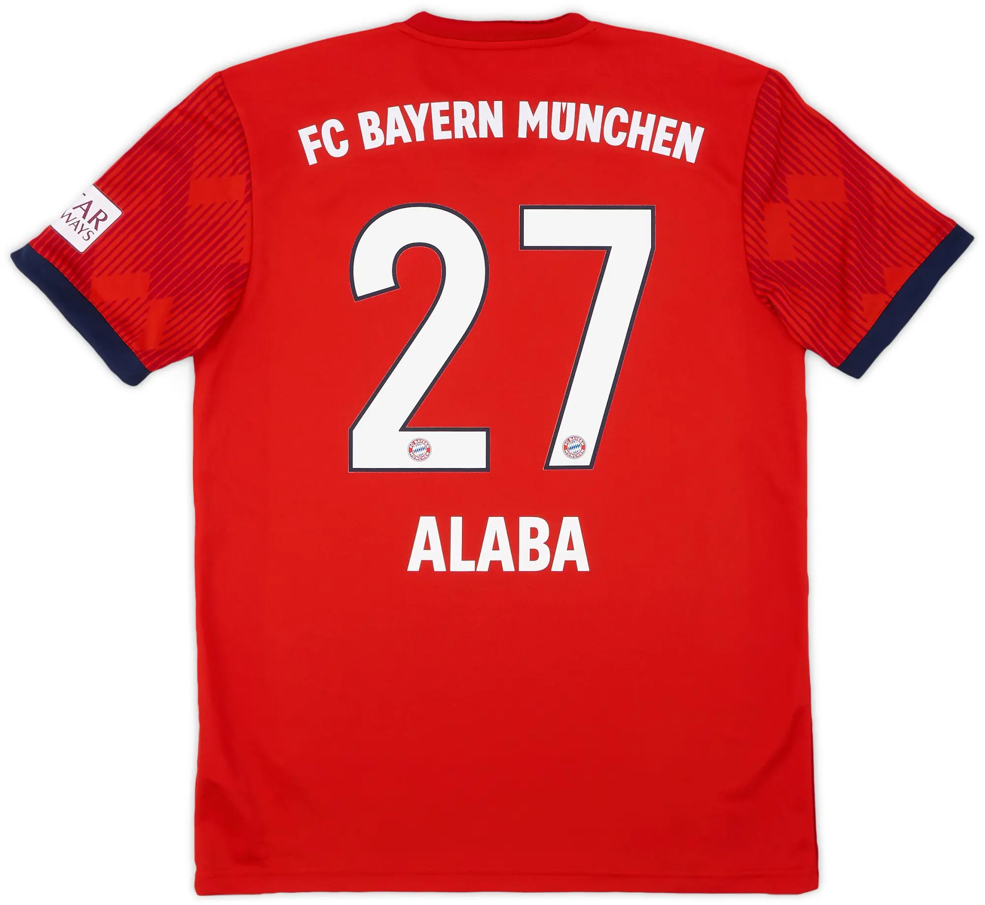 adidas 2018-19 Bayern Munich Home Shirt Alaba #27 - 10/10 - (M)