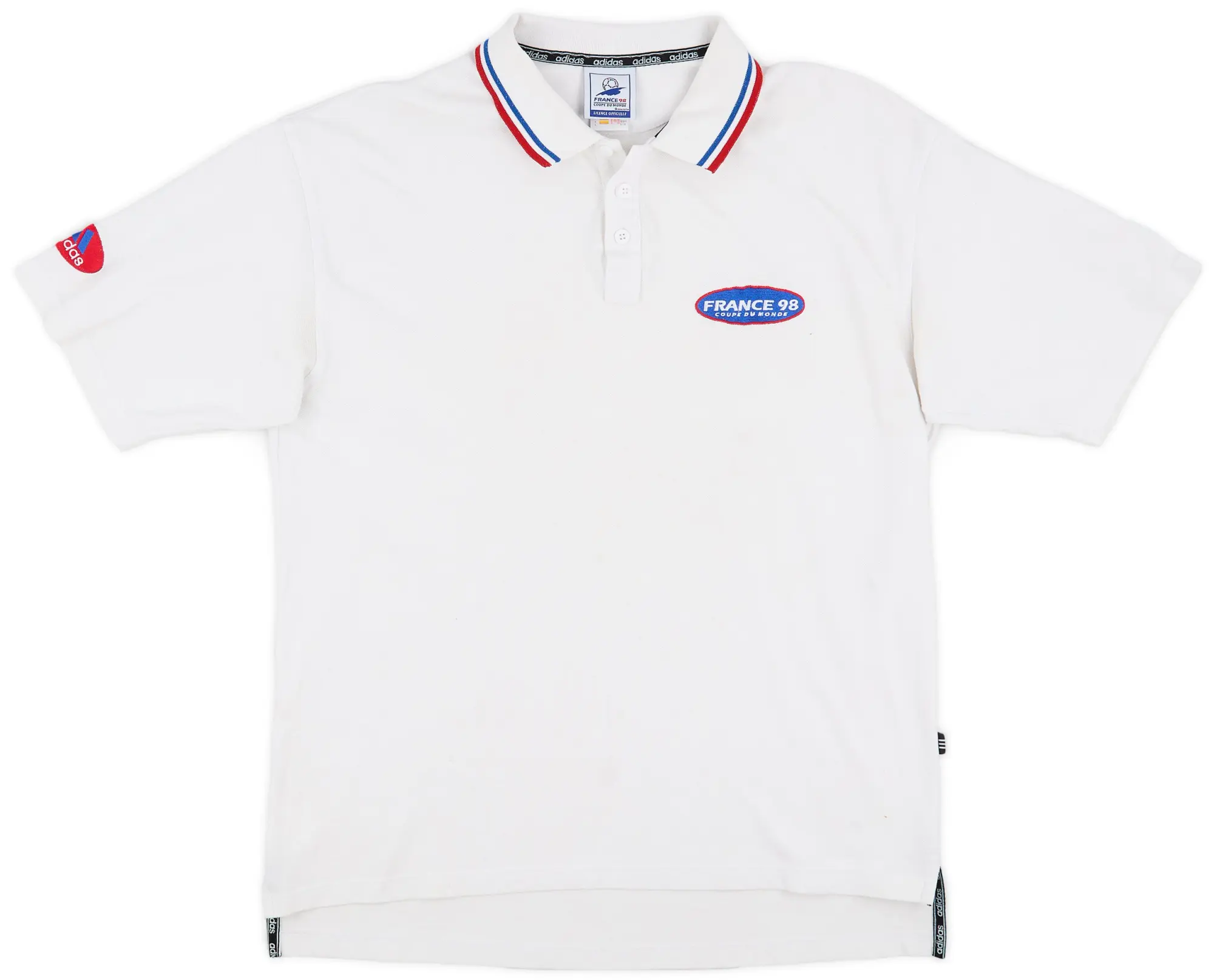 adidas 1998 France World Cup Polo Shirt - 6/10 - (L)