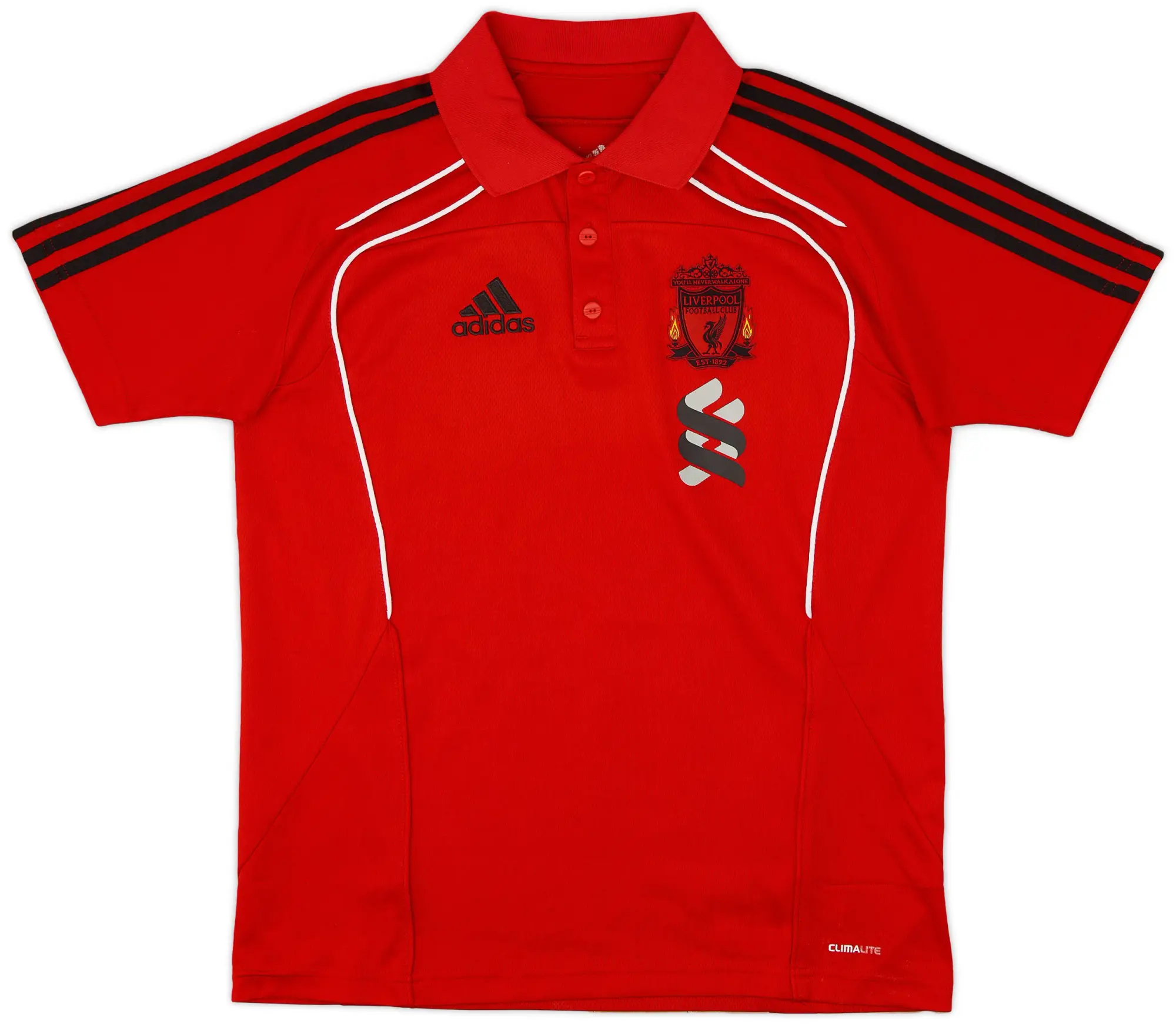 2010-11 Liverpool adidas Polo Shirt - 8/10 - (S)