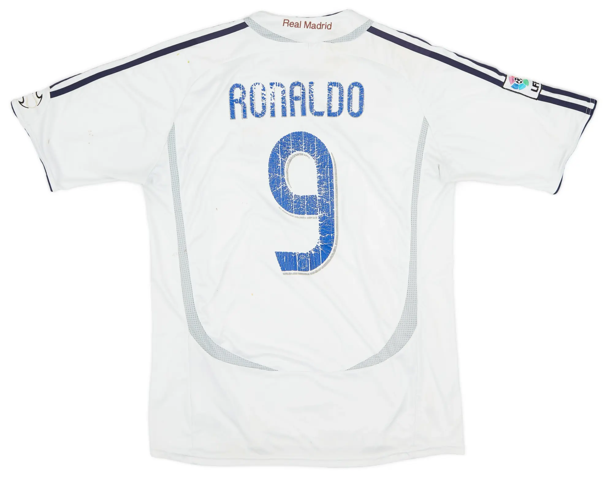 adidas 2006-07 Real Madrid Home Shirt Ronaldo #9 - 4/10 - (XL)