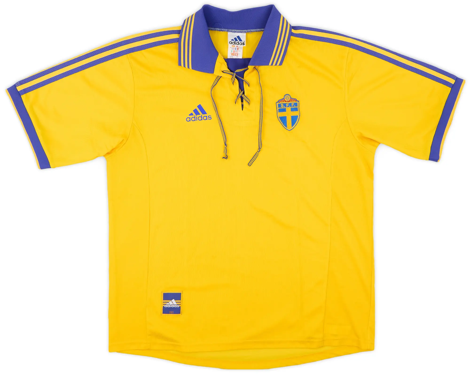 adidas 1998-99 Sweden Home Shirt - 8/10 - (L)