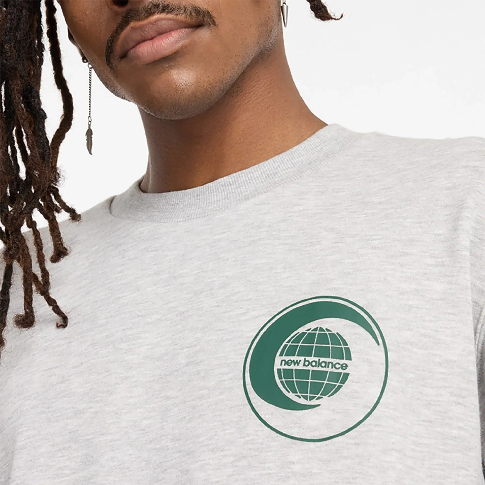 New Balance French Terry Relaxed Globe Long Sleeve T-shirt