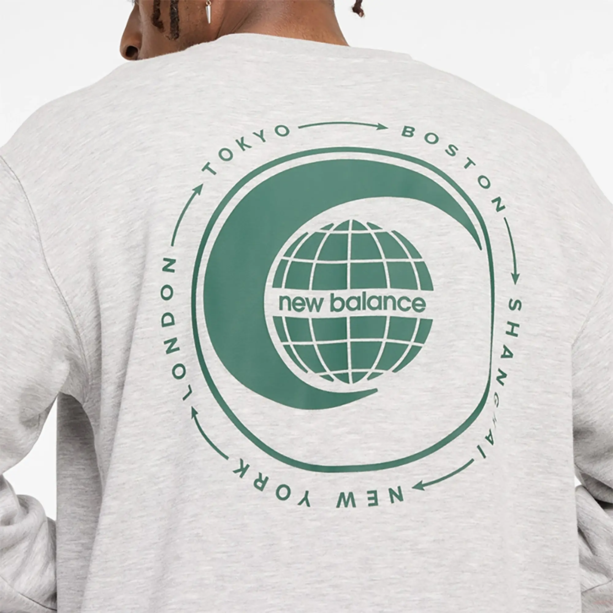 New Balance French Terry Relaxed Globe Long Sleeve T-shirt