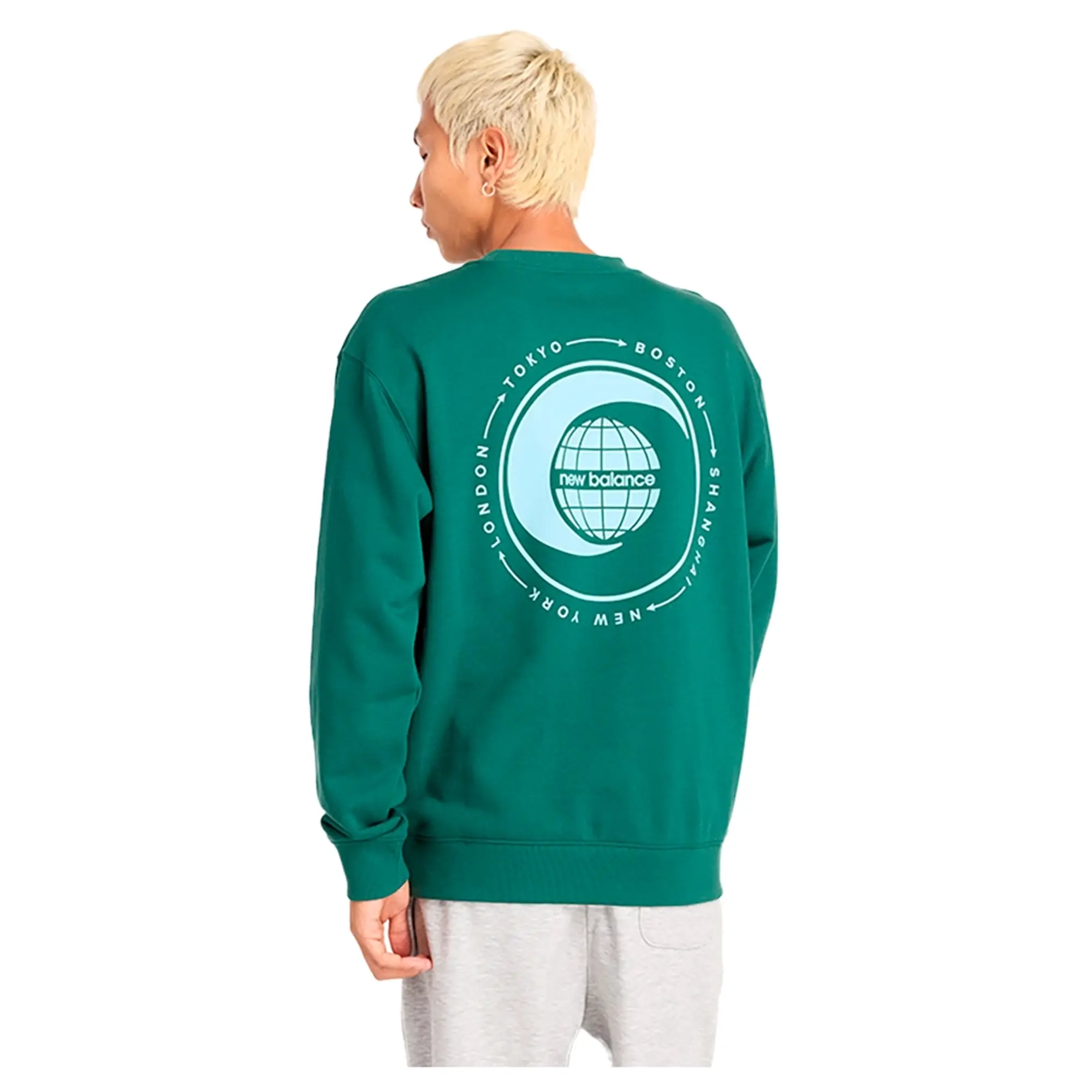 New Balance French Terry Relaxed Globe Long Sleeve T-shirt