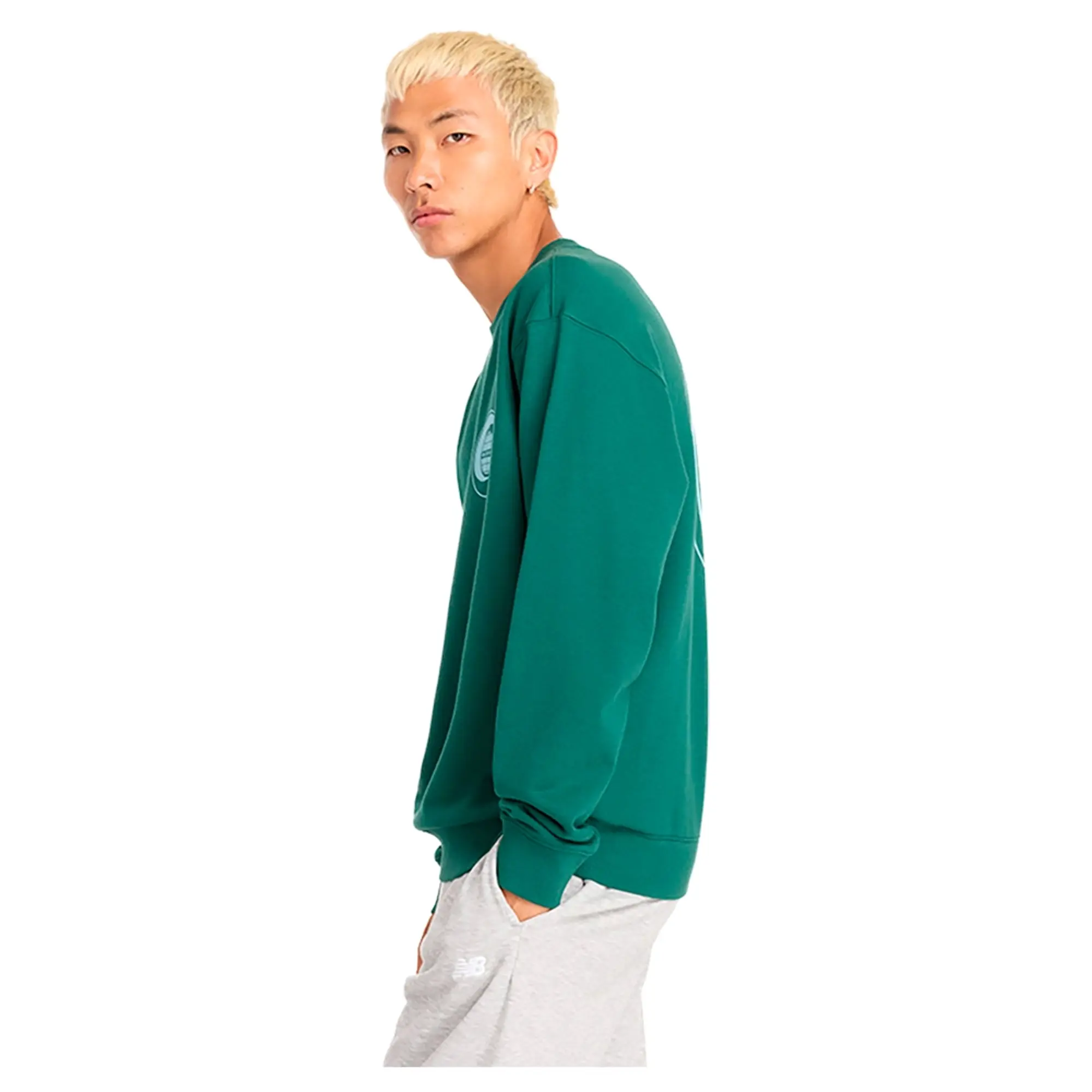 New Balance French Terry Relaxed Globe Long Sleeve T-shirt