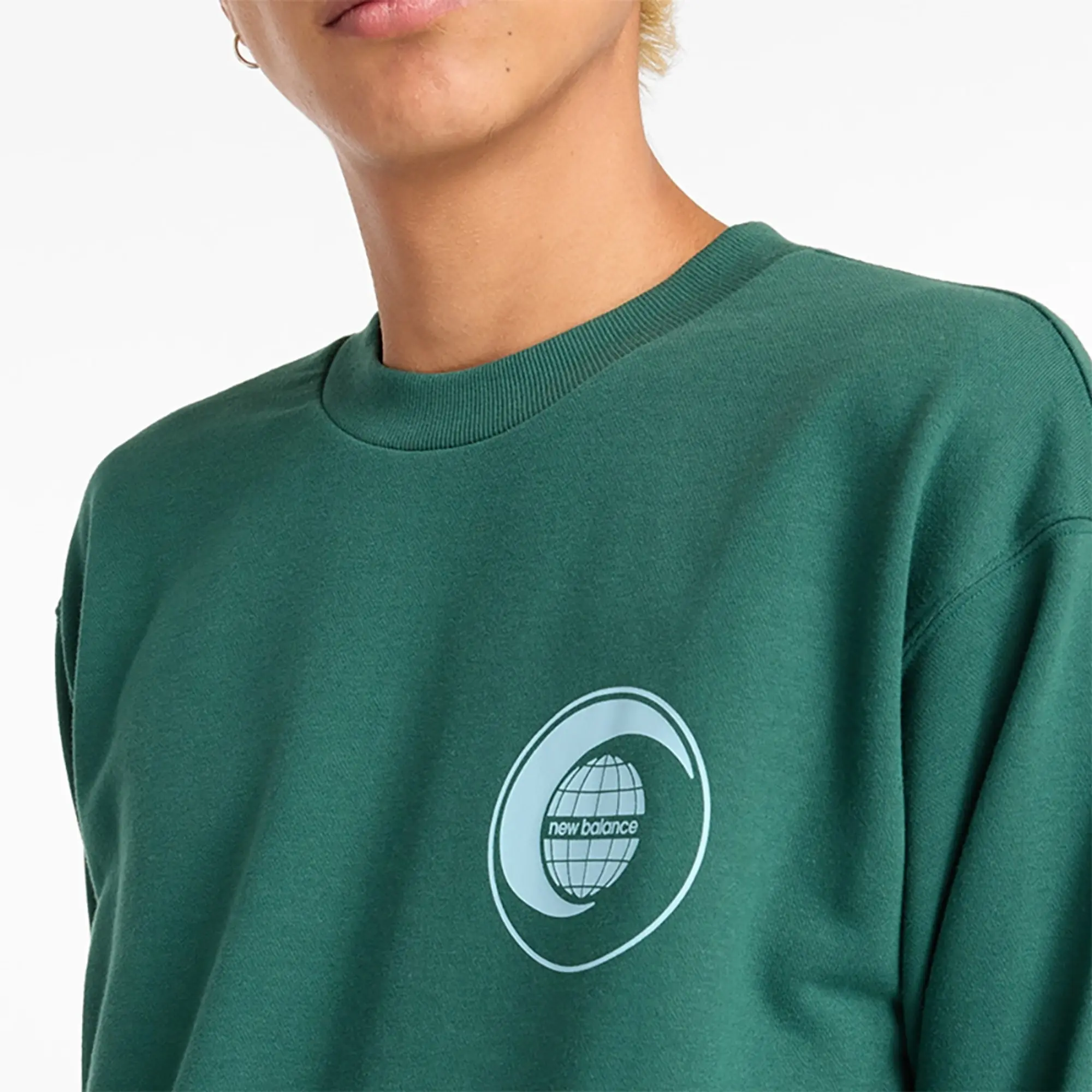 New Balance French Terry Relaxed Globe Long Sleeve T-shirt