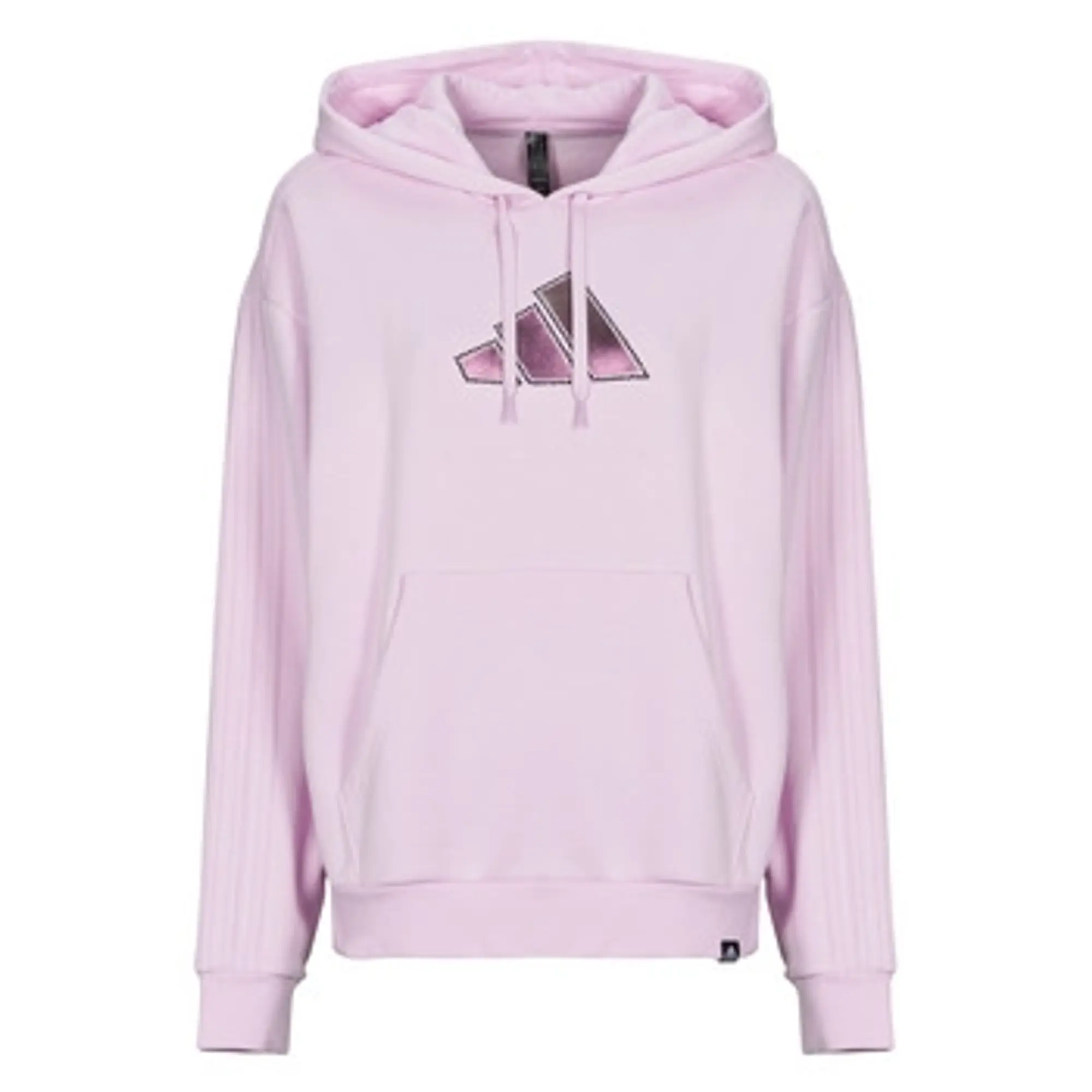 adidas  Holiday Graphic 3-Stripes Oversized Hoodie  women's Sweatshirt in Purple