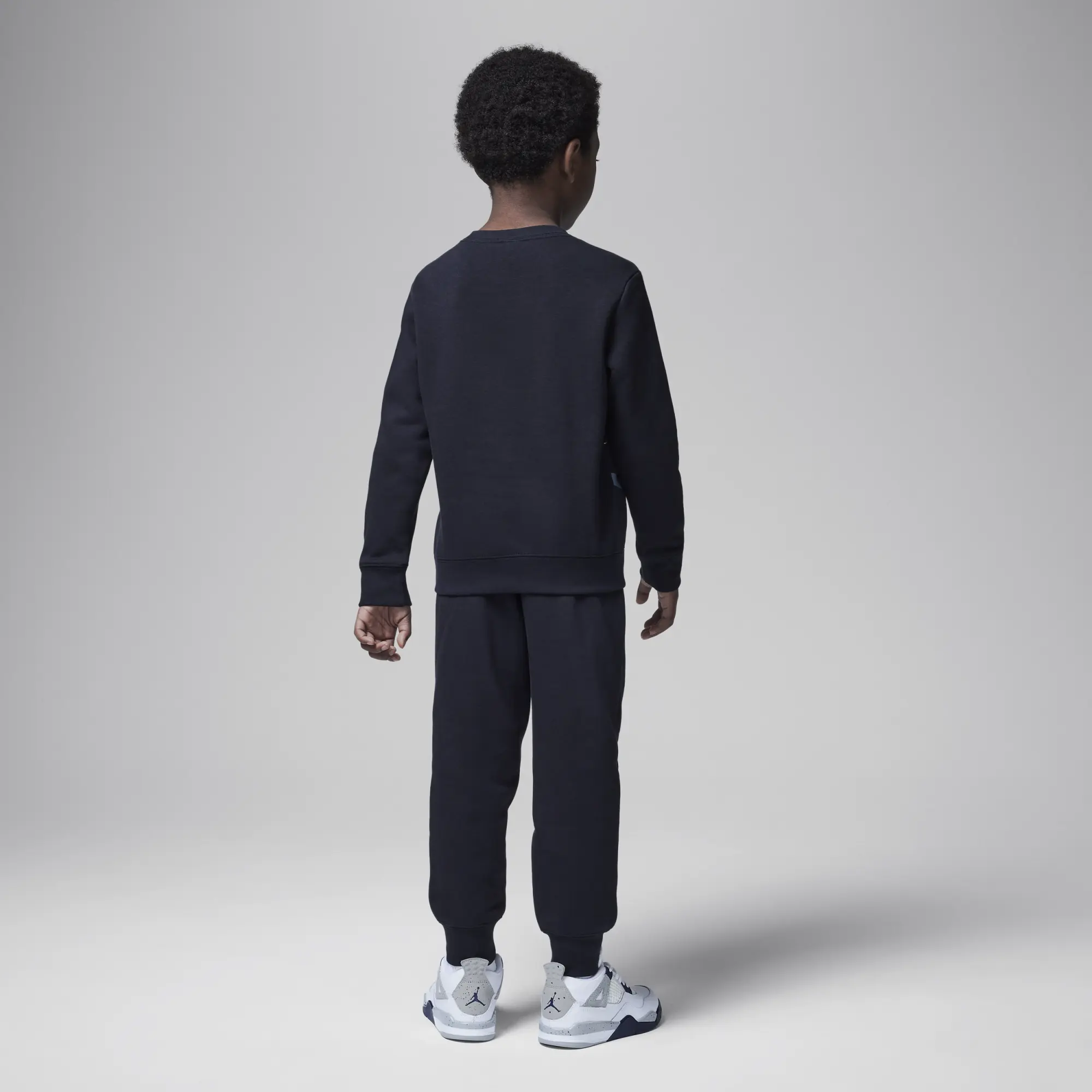 Nike Jordan 'See Me Shine' Younger Kids' 2-Piece Pullover Hoodie Set - Black - Cotton