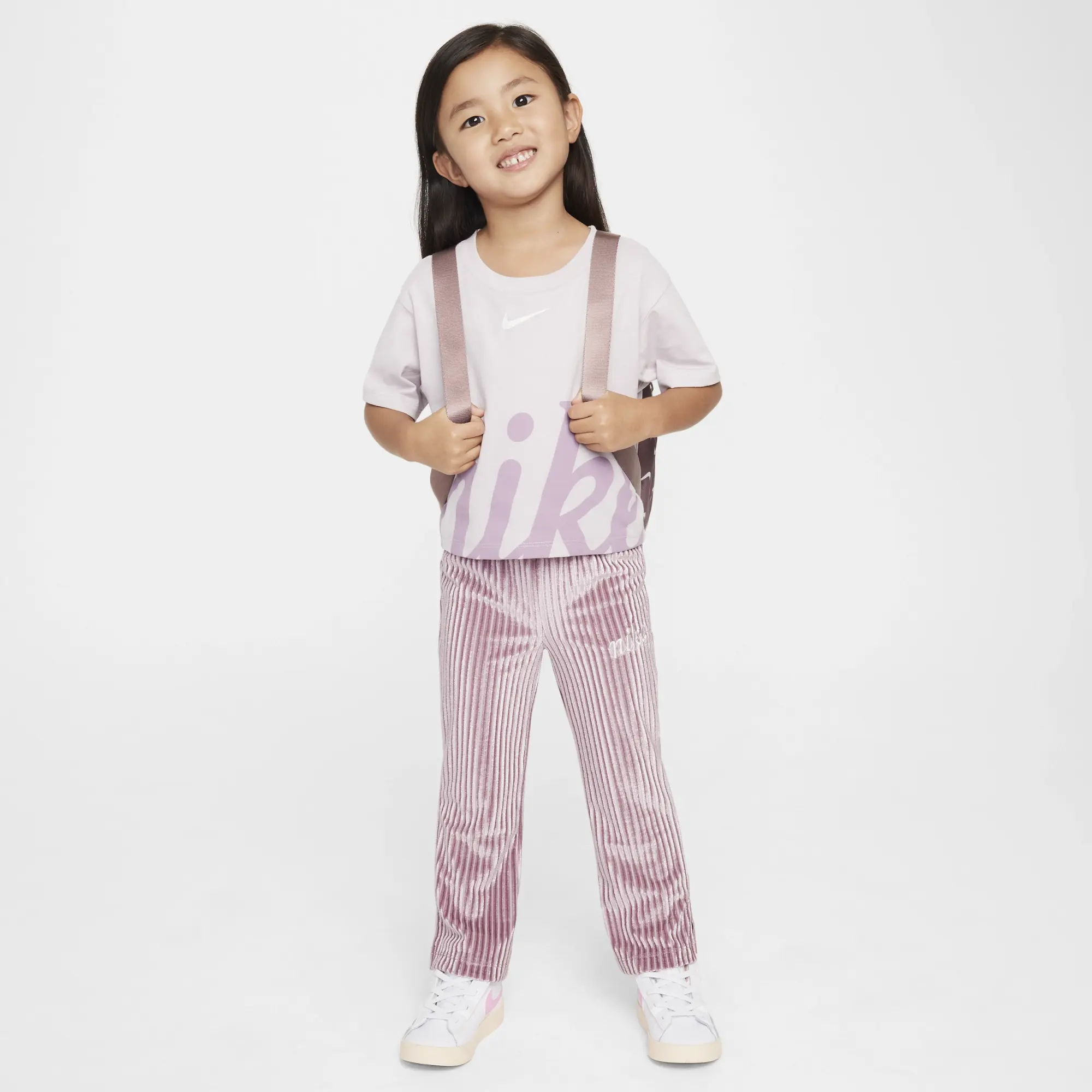 Nike Toddler Cosy Graphic T-Shirt - Purple - Cotton