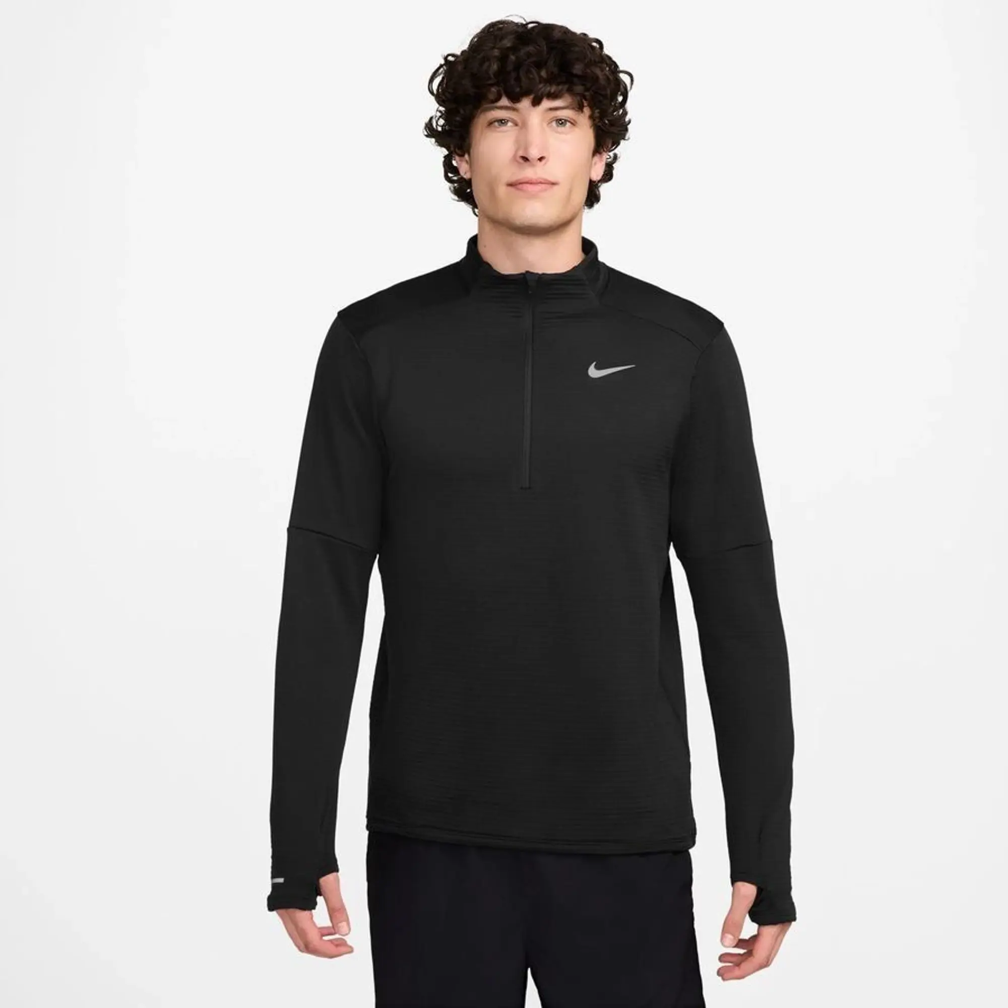 Nike Running Shirt Therma-Fit Element Hz - ['Black']