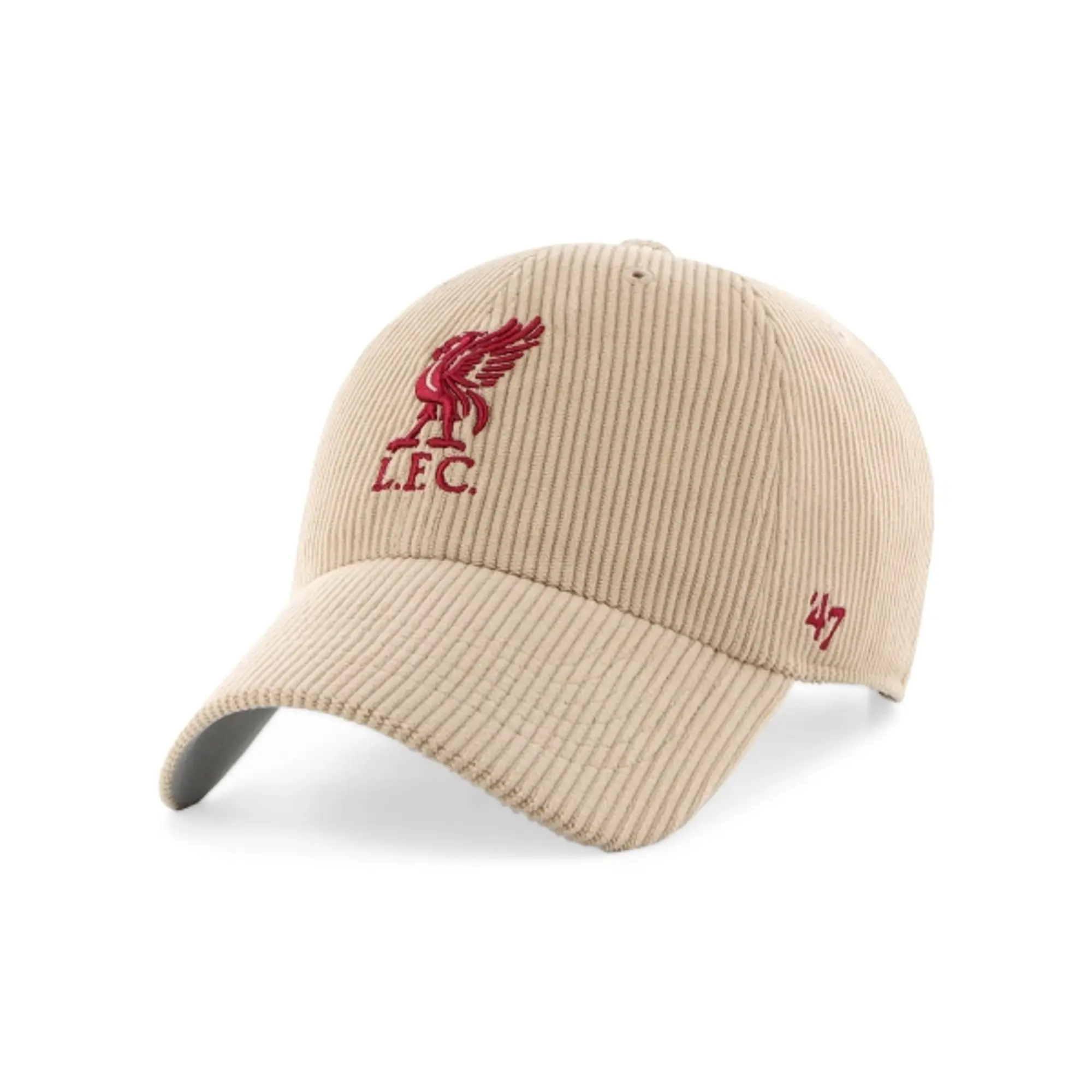 Liverpool FC LFC 47 Adults Thick Cord Clean Up Khaki Cap 76824 FOOTY.COM