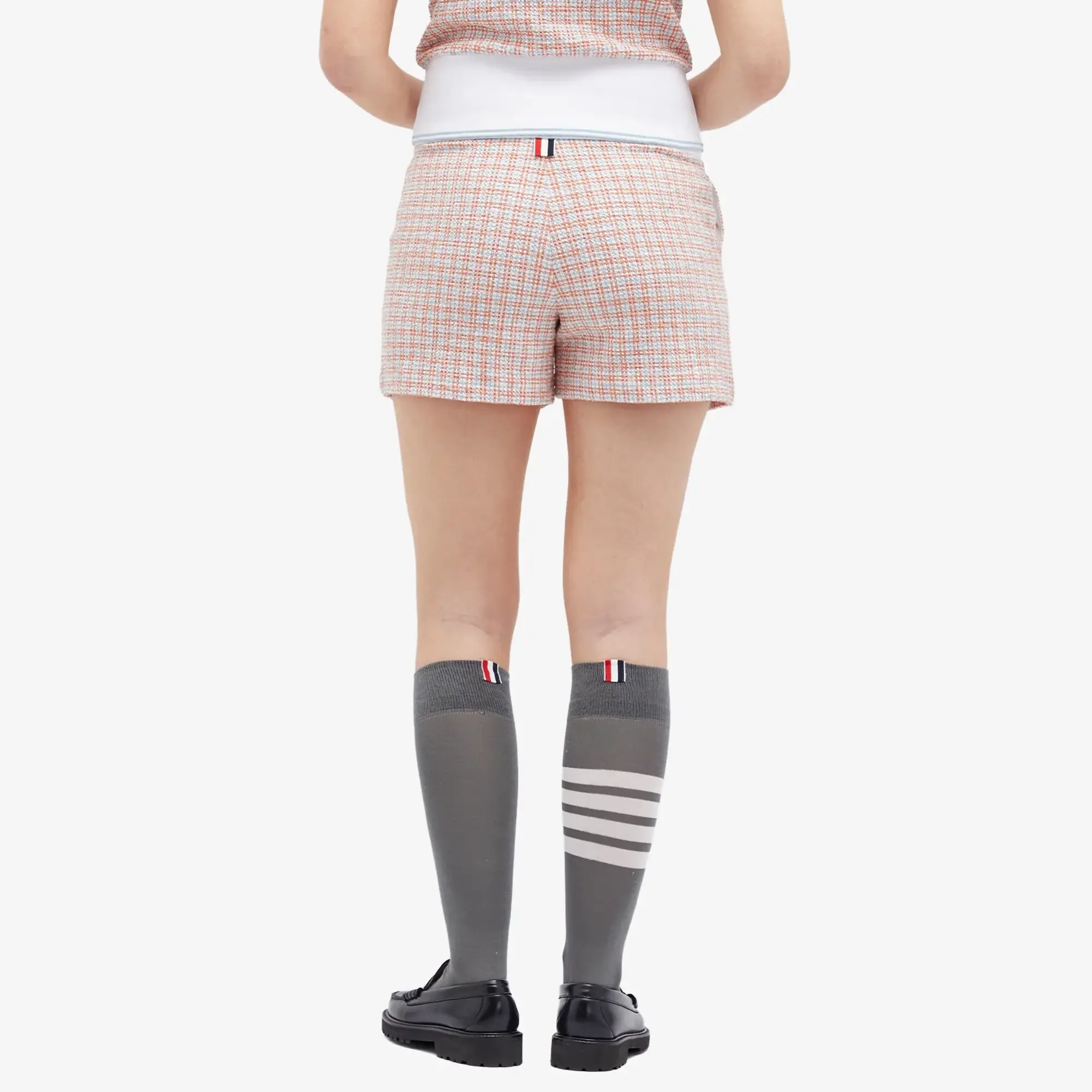 Thom Browne Women's Tweed Shorts Orange