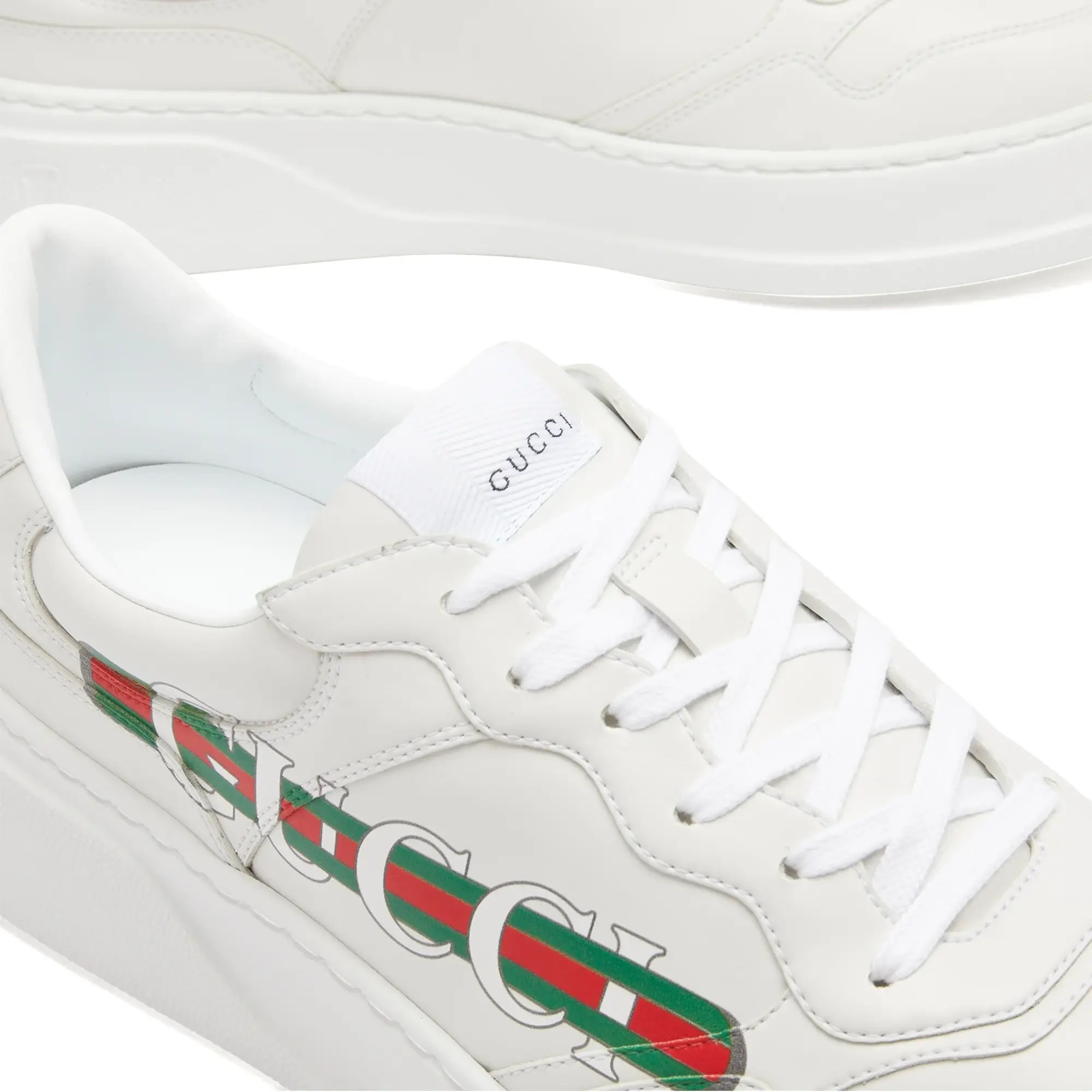 Gucci Men's Chunky Web Logo Sneaker White
