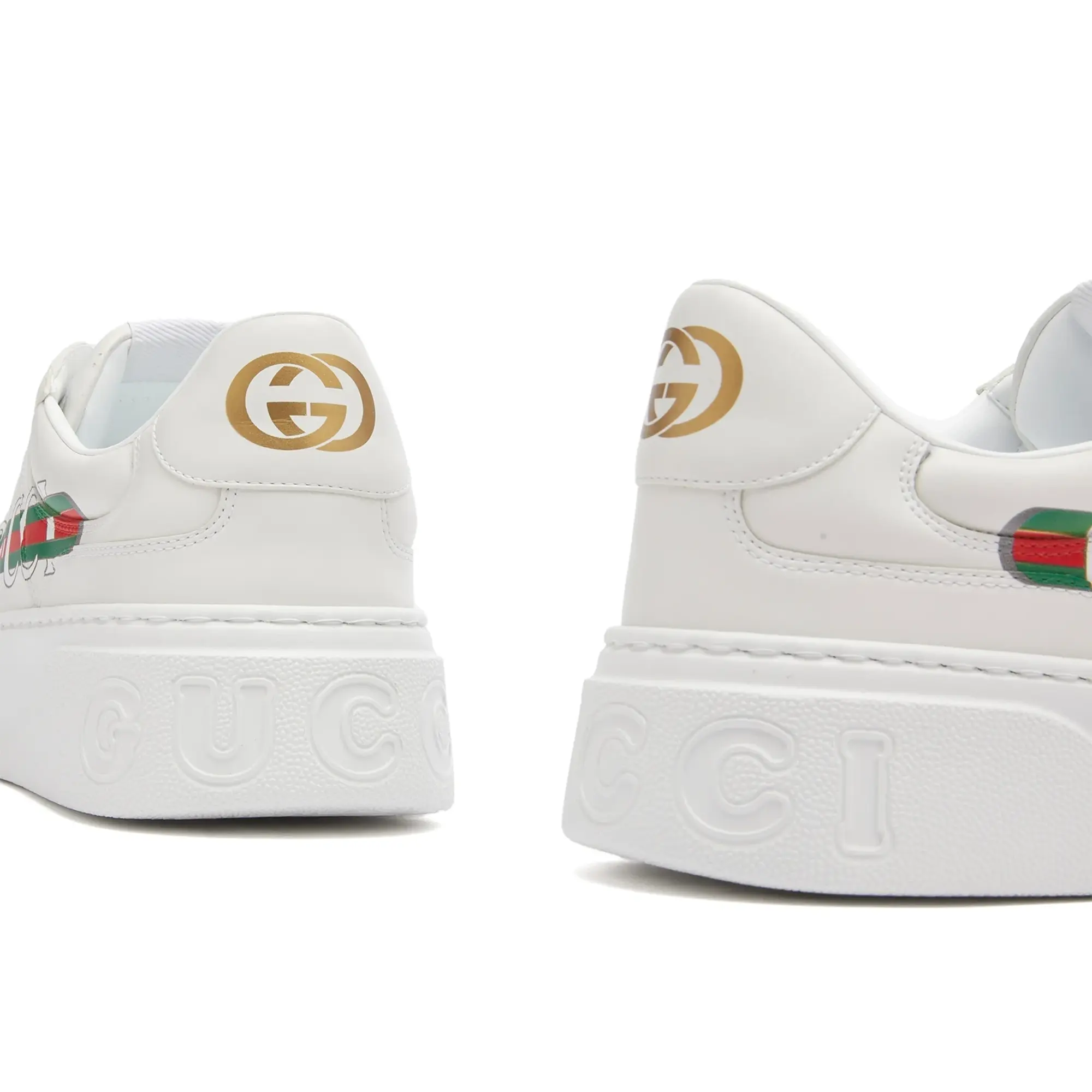 Gucci Men's Chunky Web Logo Sneaker White