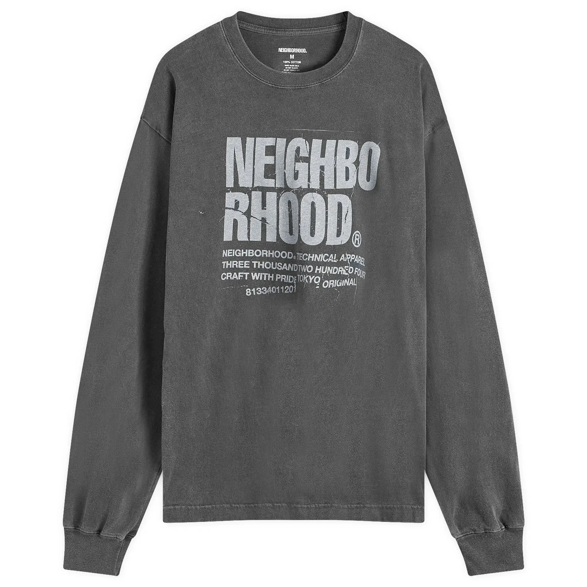 Neighborhood Men's LS-11 Long Sleeve T-Shirt Black