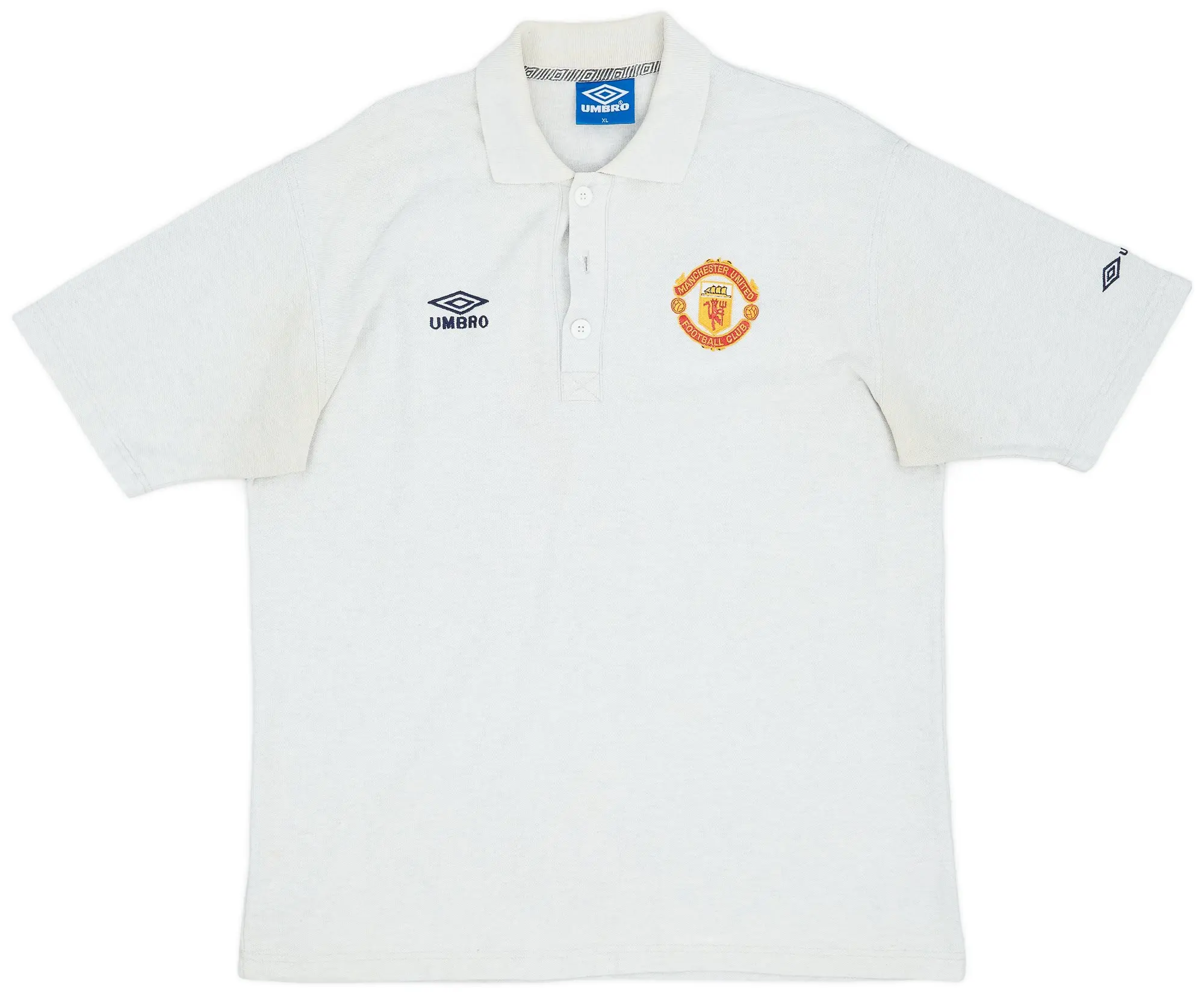 1996-97 Manchester United Umbro Polo Shirt - 7/10 - (XL)