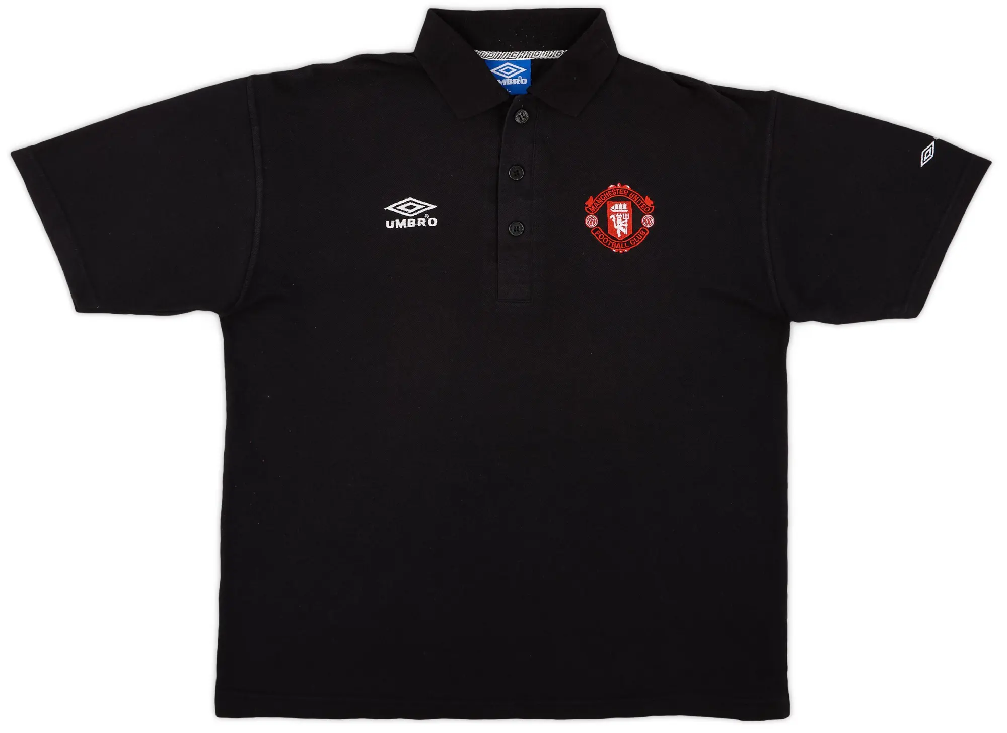 1996-97 Manchester United Umbro Polo Shirt - 8/10 - (L)