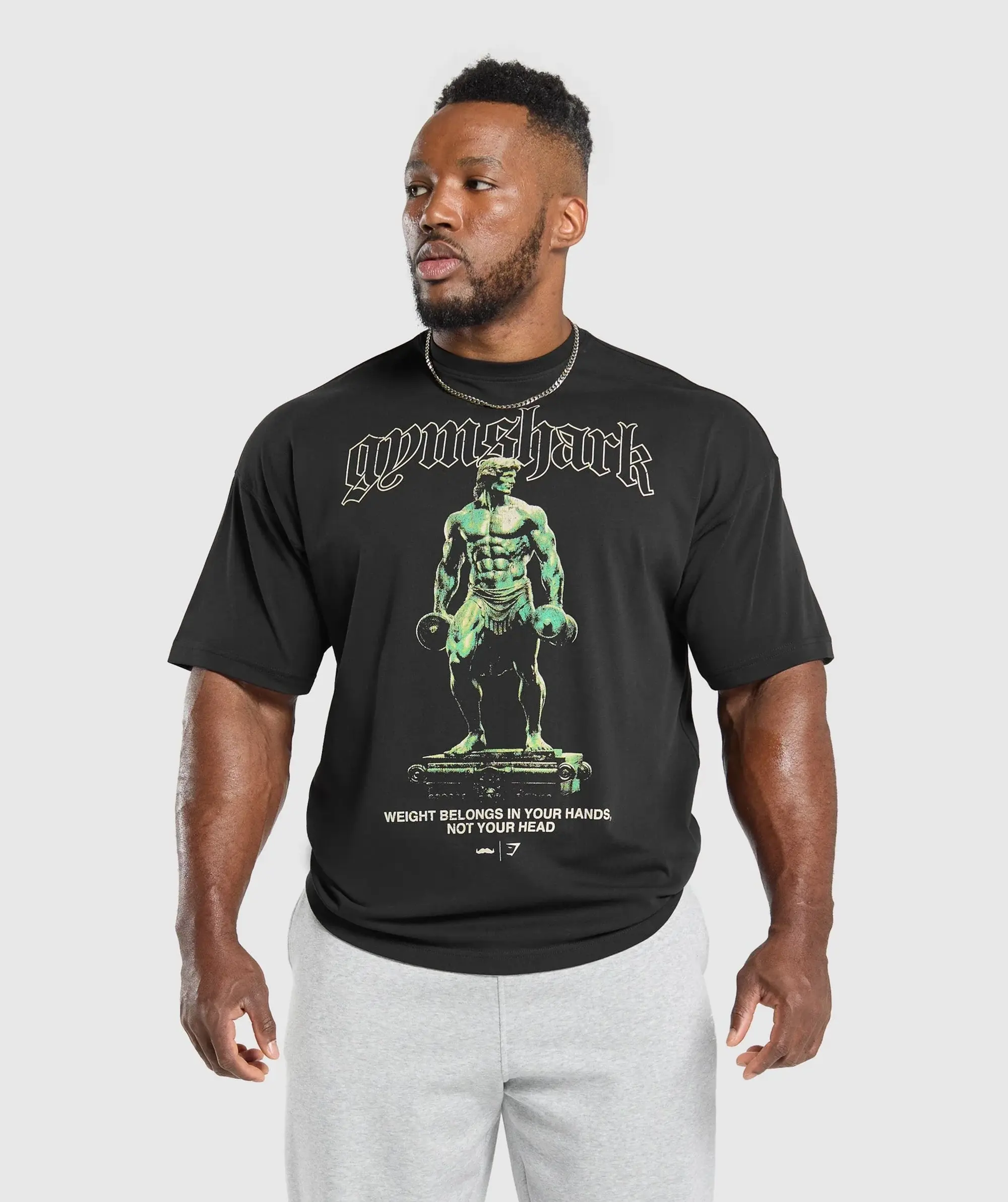 Gymshark Movember Graphic T-Shirt - Black