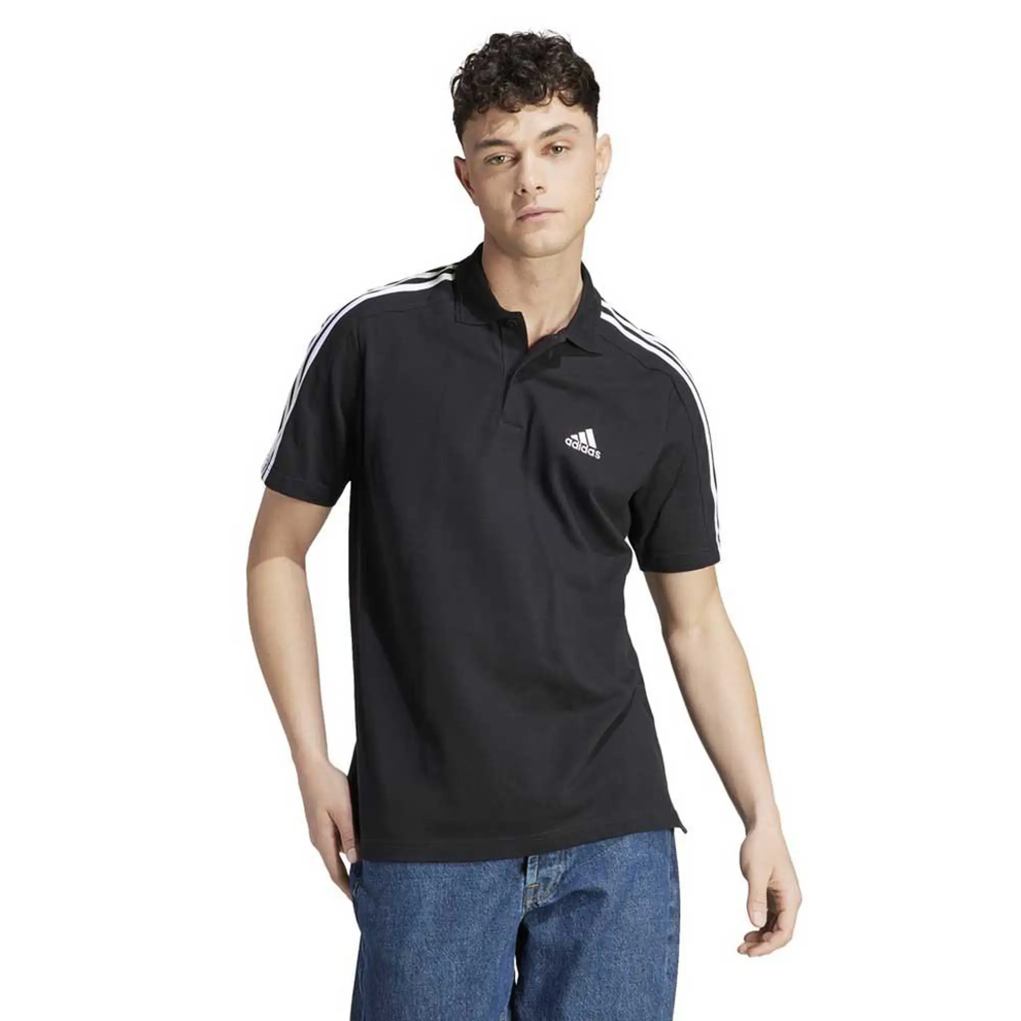 Adidas 3s Pique Ps Short Sleeve Polo
