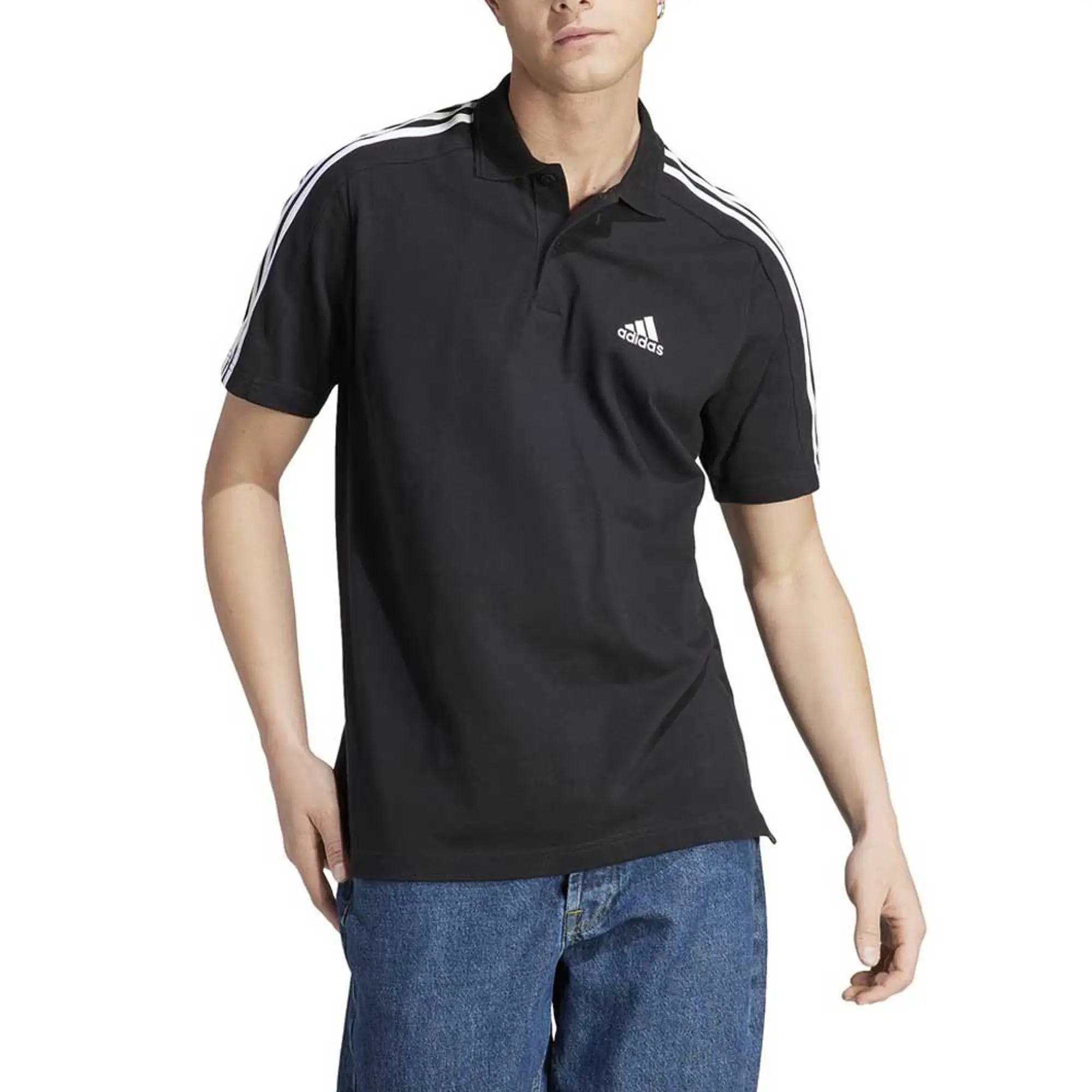Adidas 3s Pique Ps Short Sleeve Polo