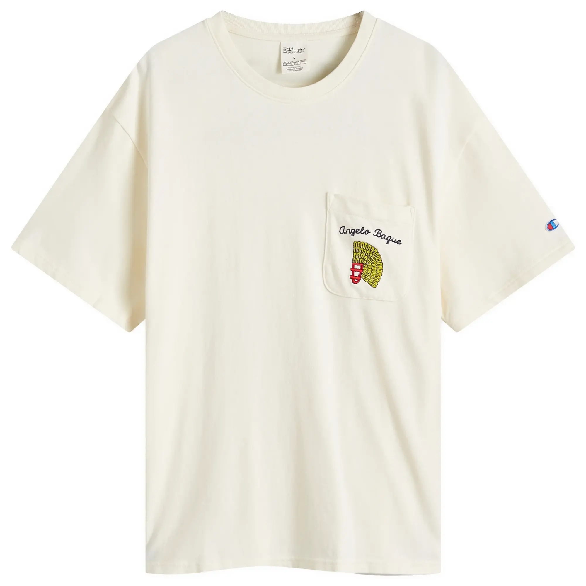 Champion Men's x Angelo Baque Pocket T-Shirt Chalk White