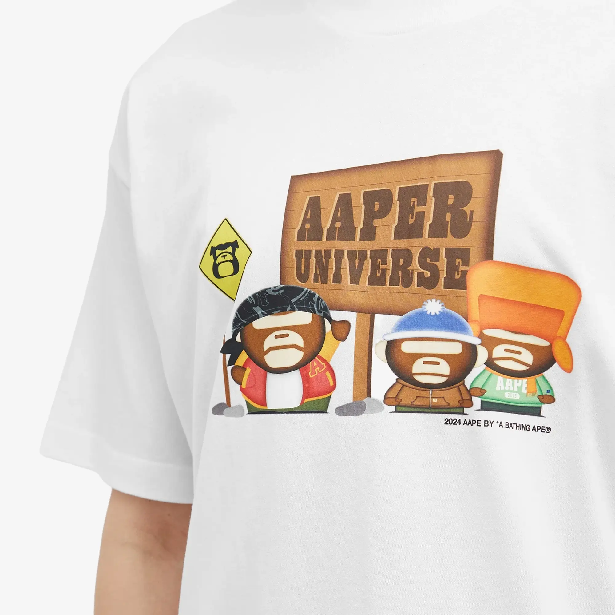 A Bathing Ape AAPE AAPER Universe T-Shirt White