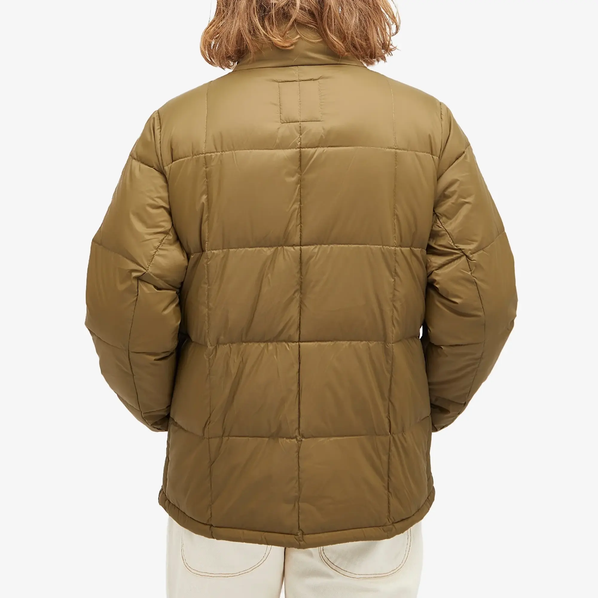 Taion Men's Volume Hooded Down Jacket Olive