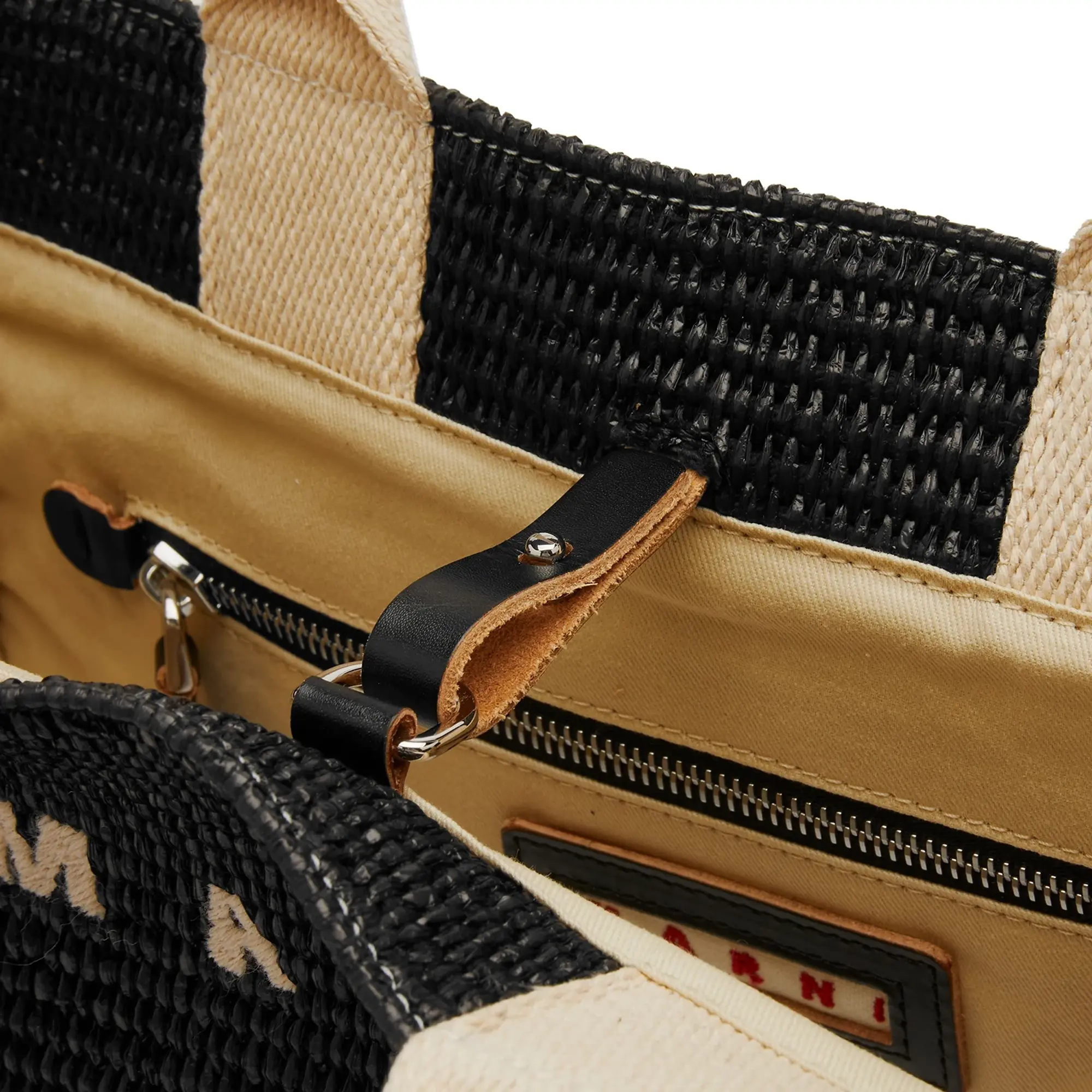 Marni Women's Small Basket Bag Black/Natural